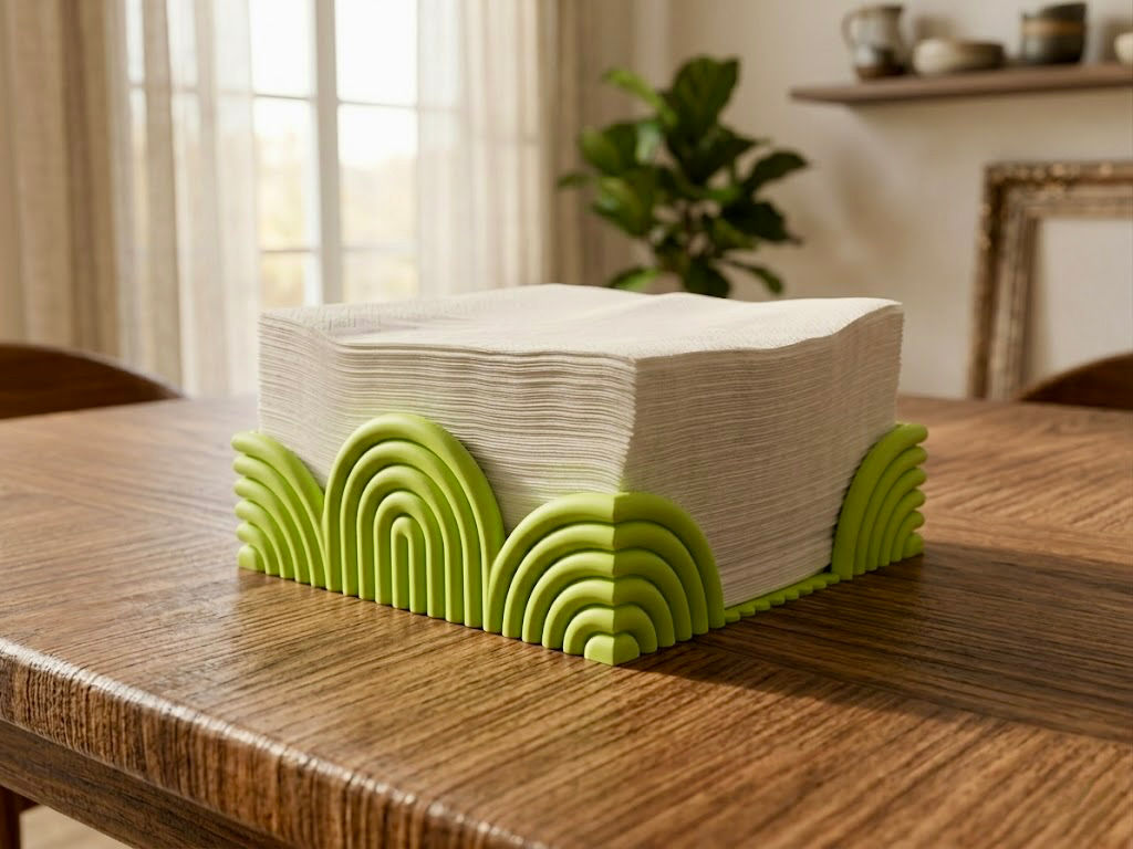 Art Deco Napkin Holder (17cm & 20cm Versions)