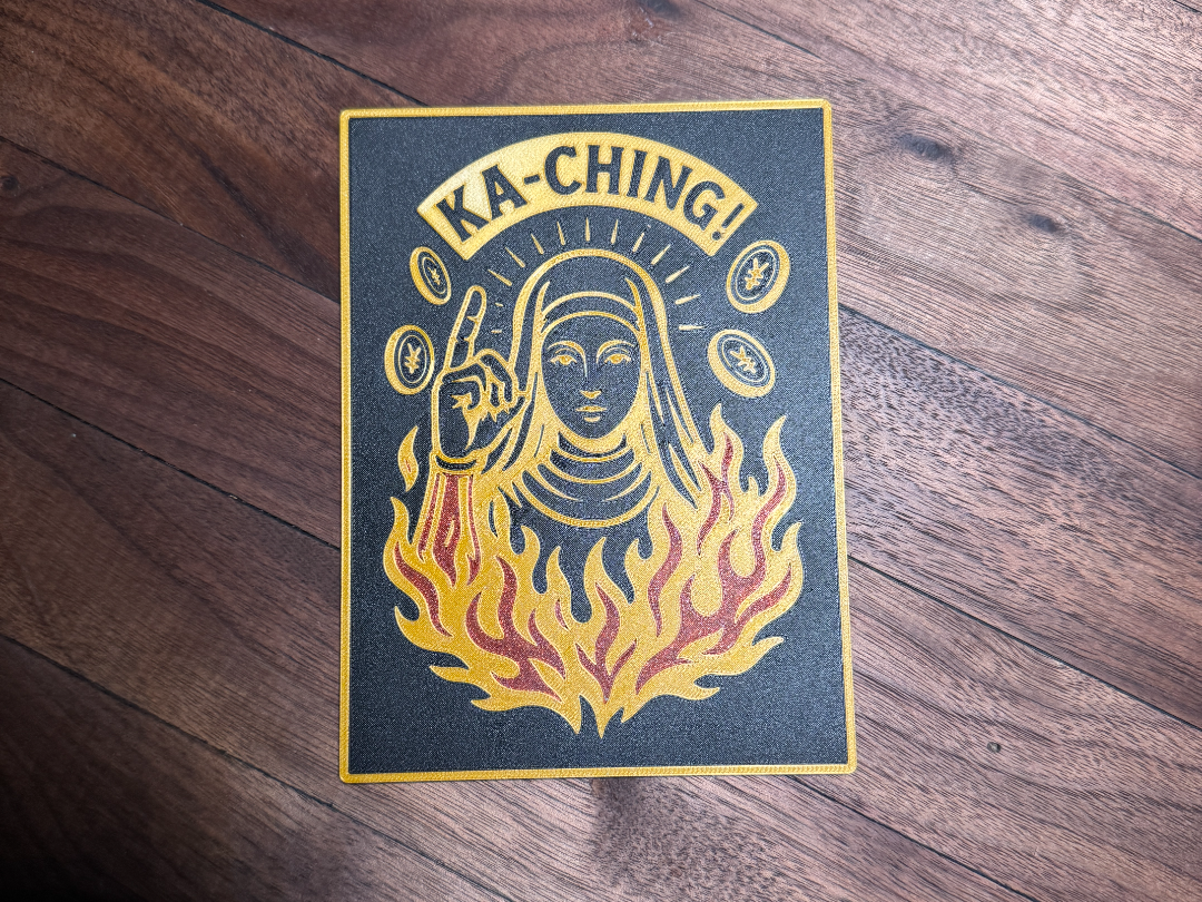 KA CHING Gold Fire Force Art