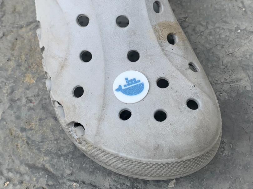 Docker logo croc charm