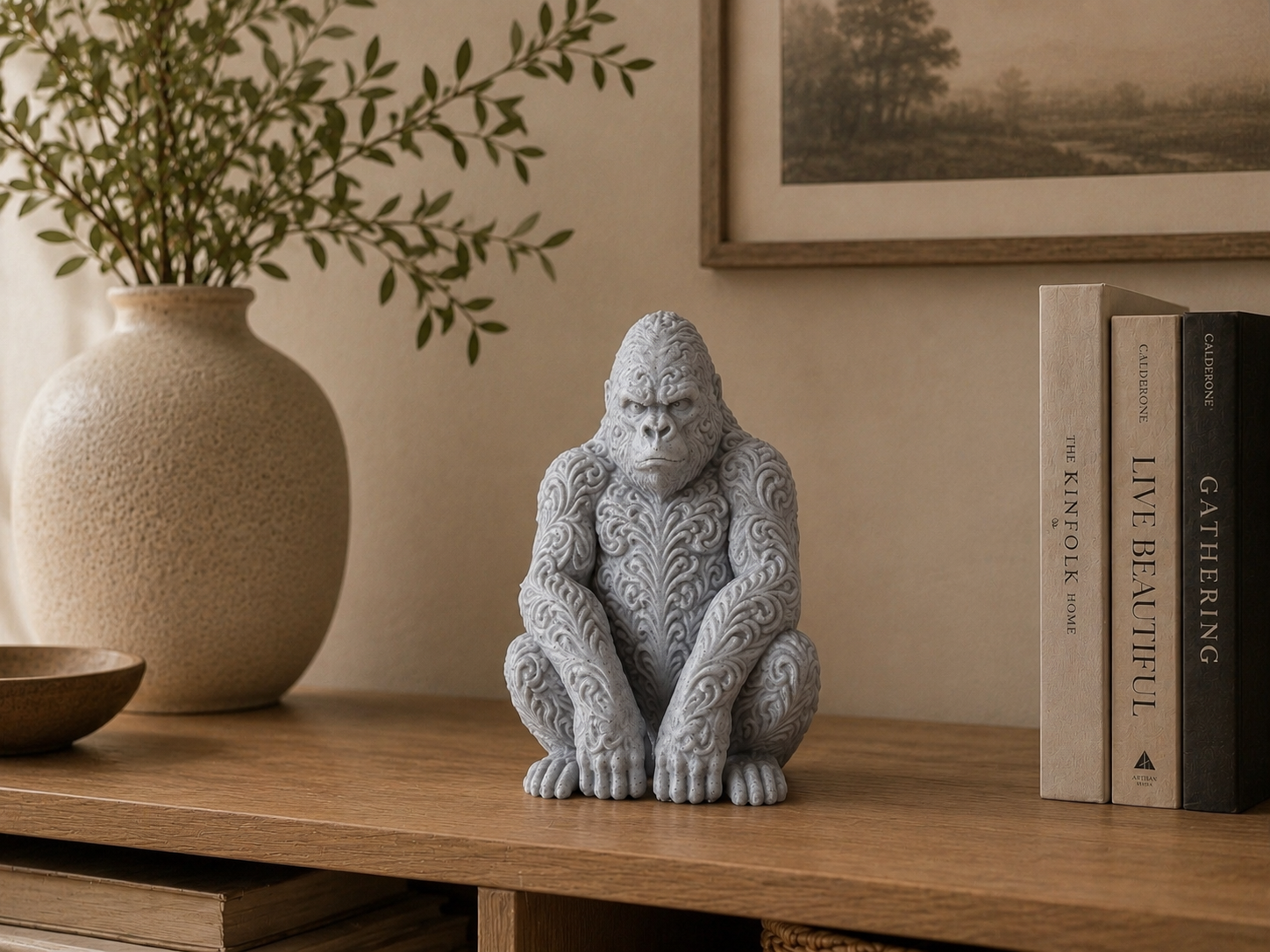 Modern Decorative Gorilla Statue