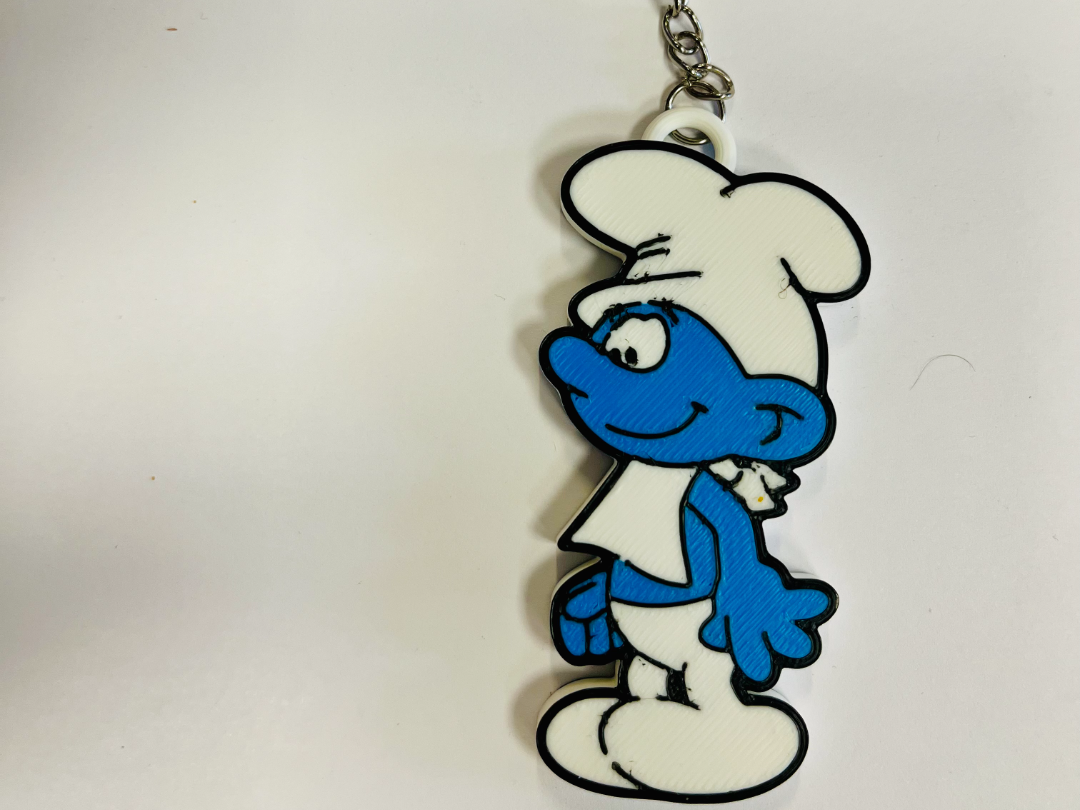 puffo cuoco (Chef Smurf) KEYCHAIN