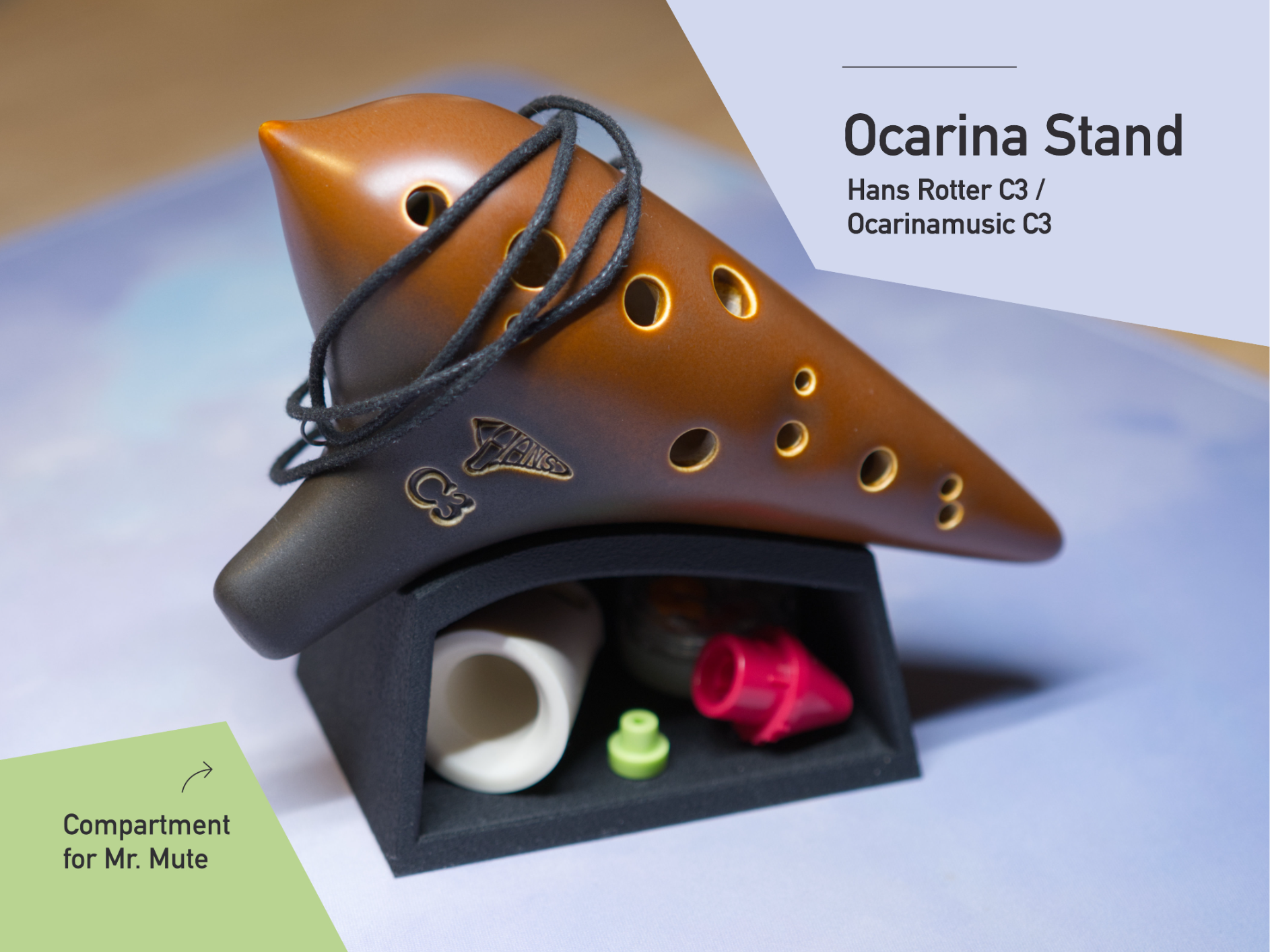 Stand for Ocarina C3 from Hans Rotter