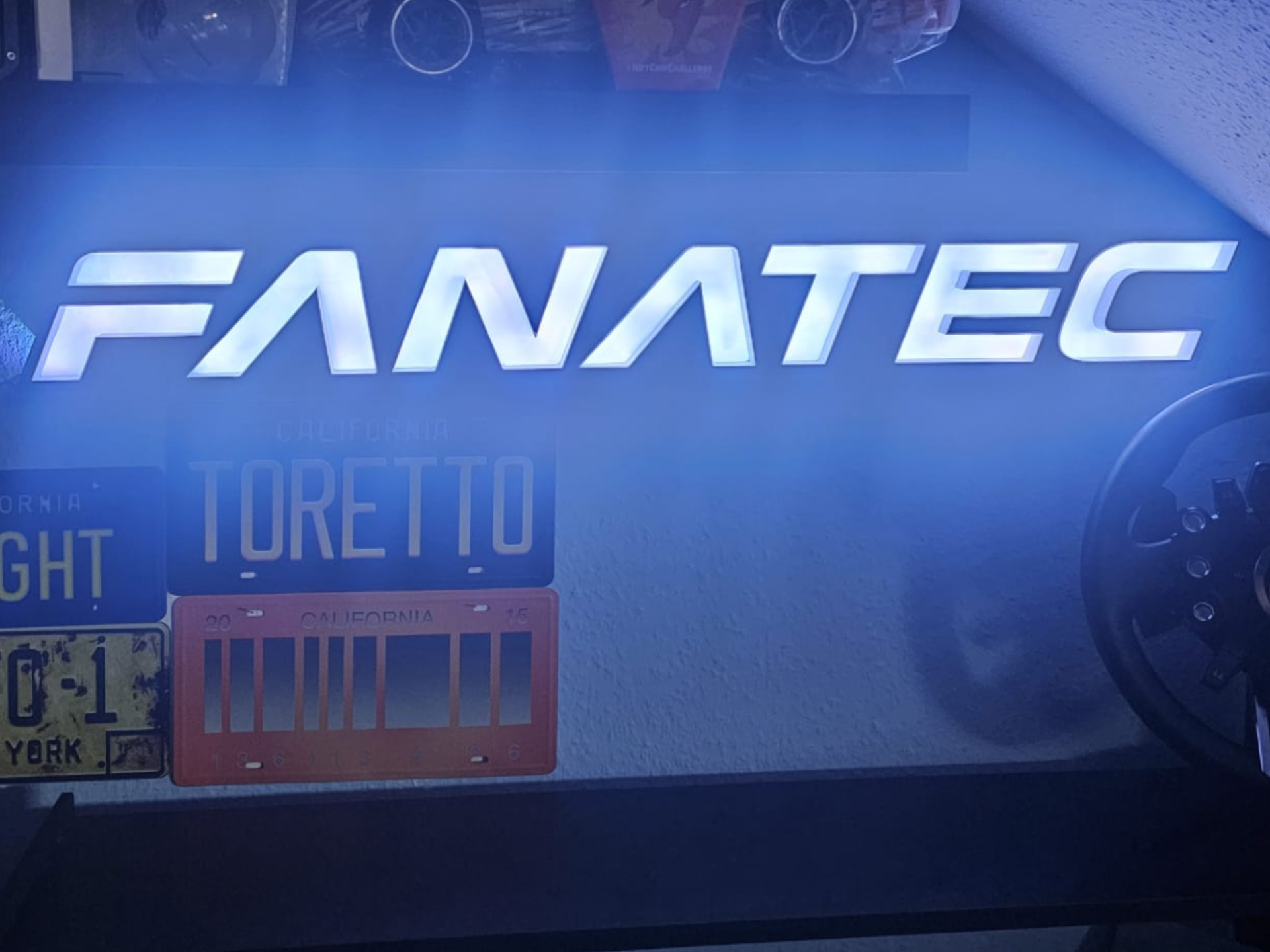 Fanatec lettering name lamp