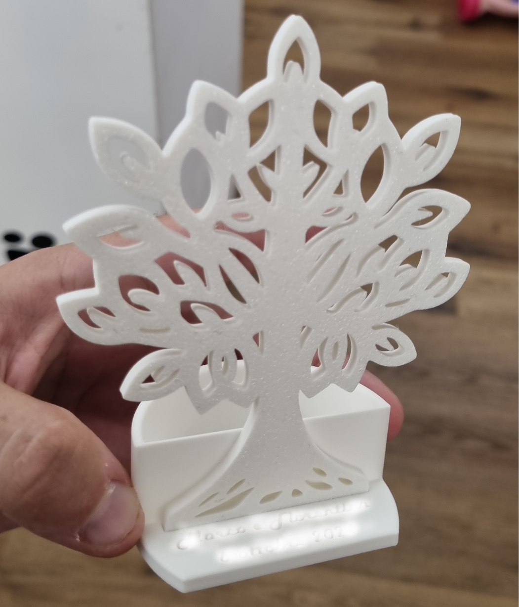 Wedding favor gift life tree with base