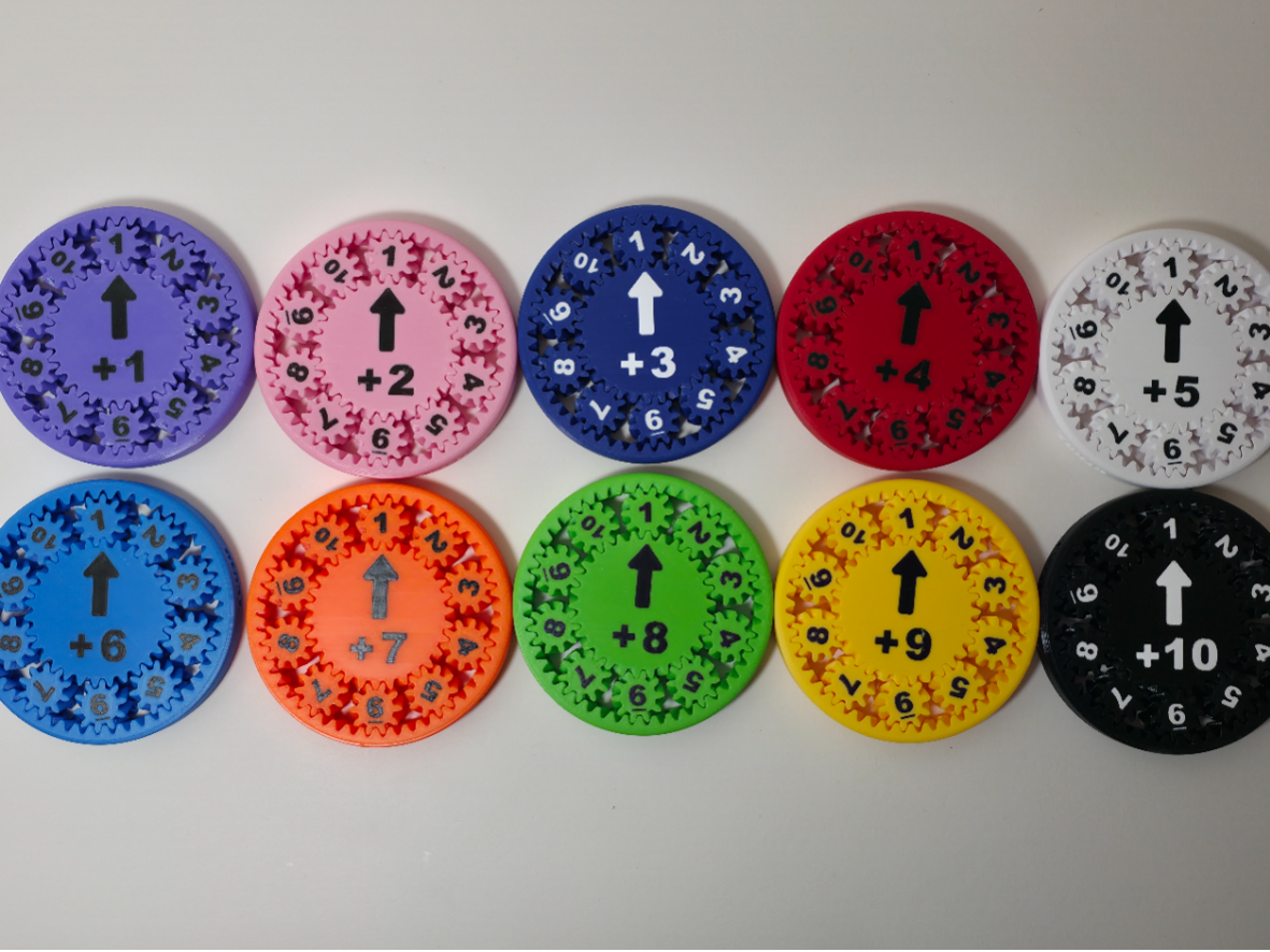 2-in-1 Math Fidget Gears: Addition & Subtraction