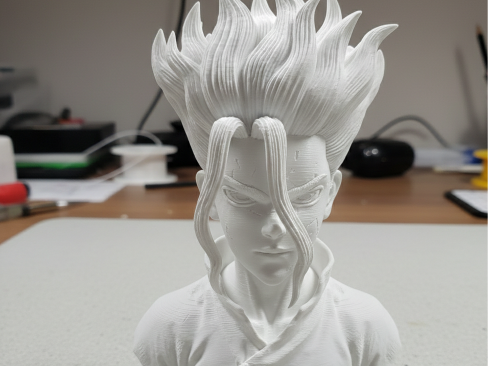 Senku Dr. Stone Bust 3D Print Model 142