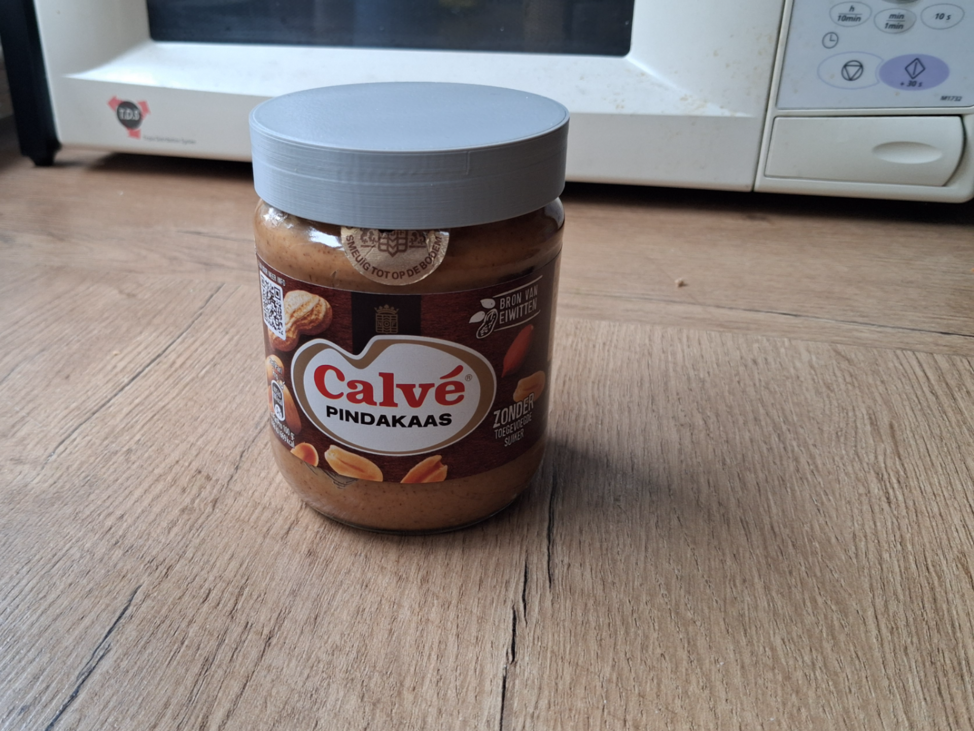 Calve pindakaas deksel