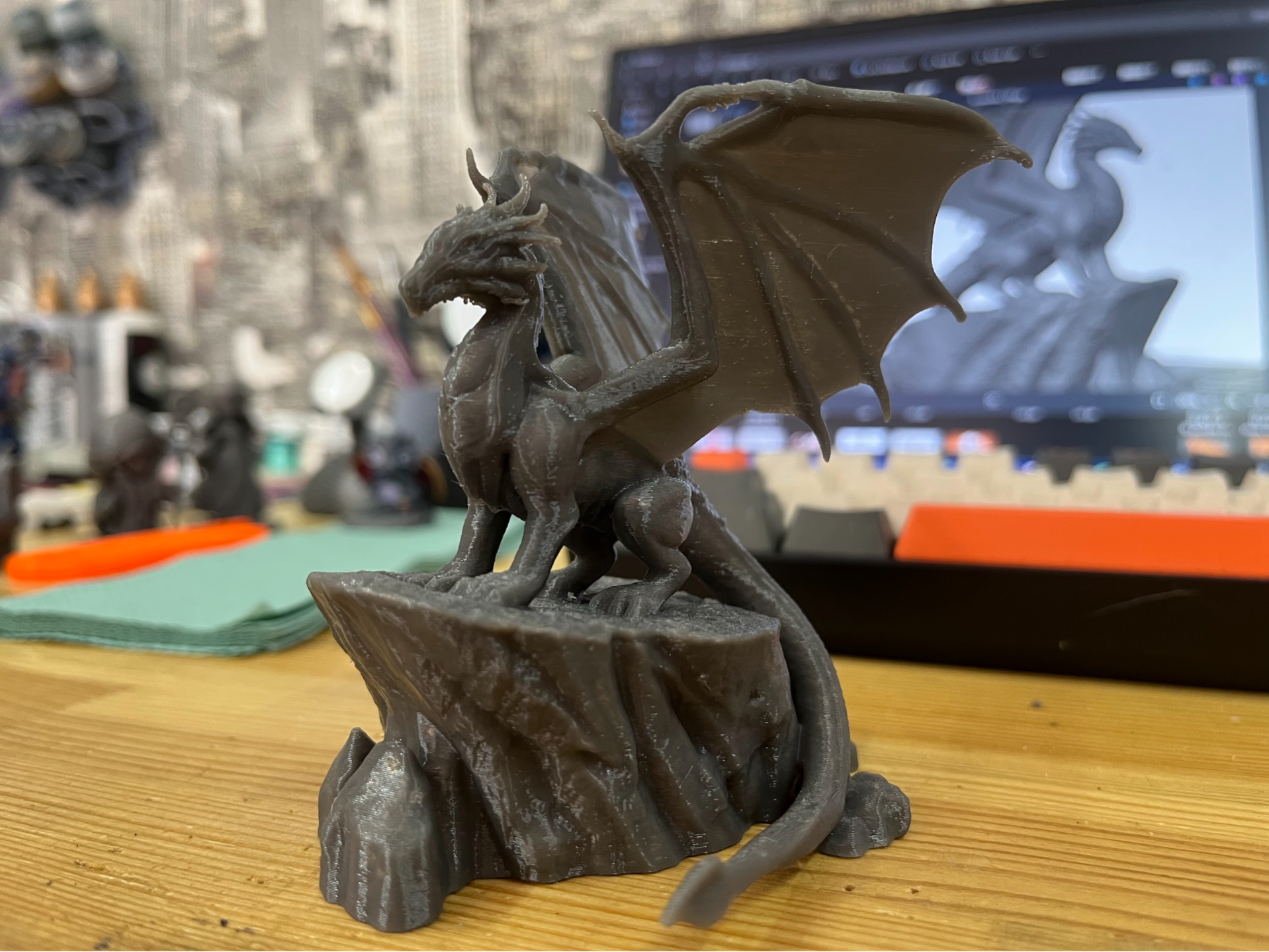 Dragon on Rock