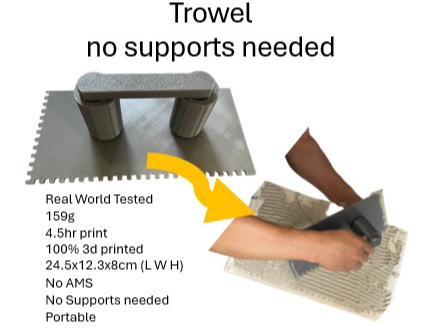 Large Trowel - No Supports!