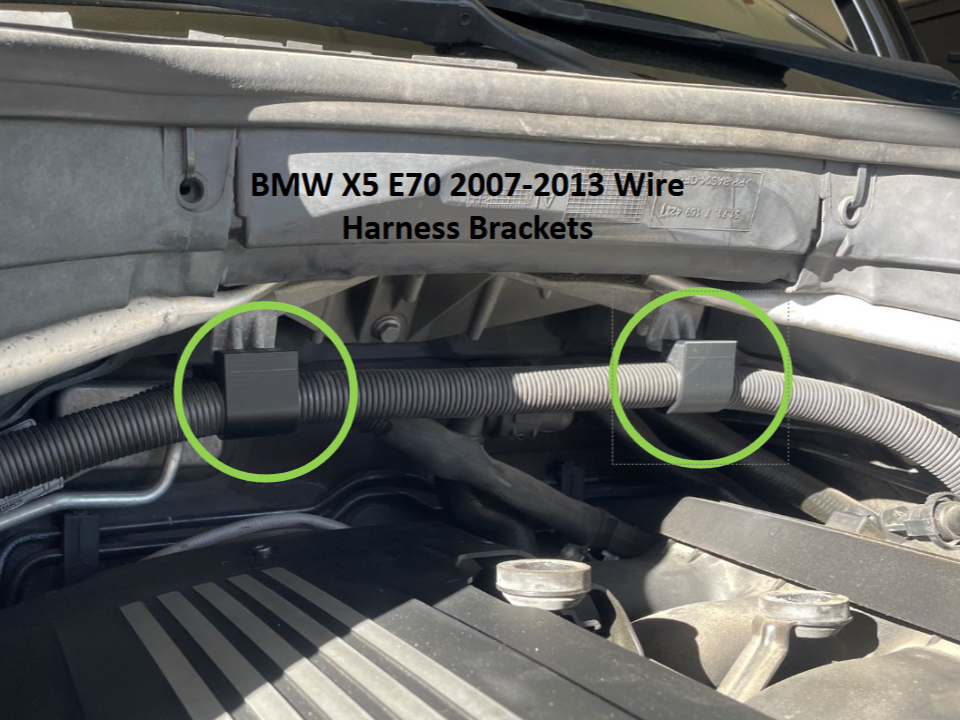 BMW X5 Wire Harness Modification Brackets