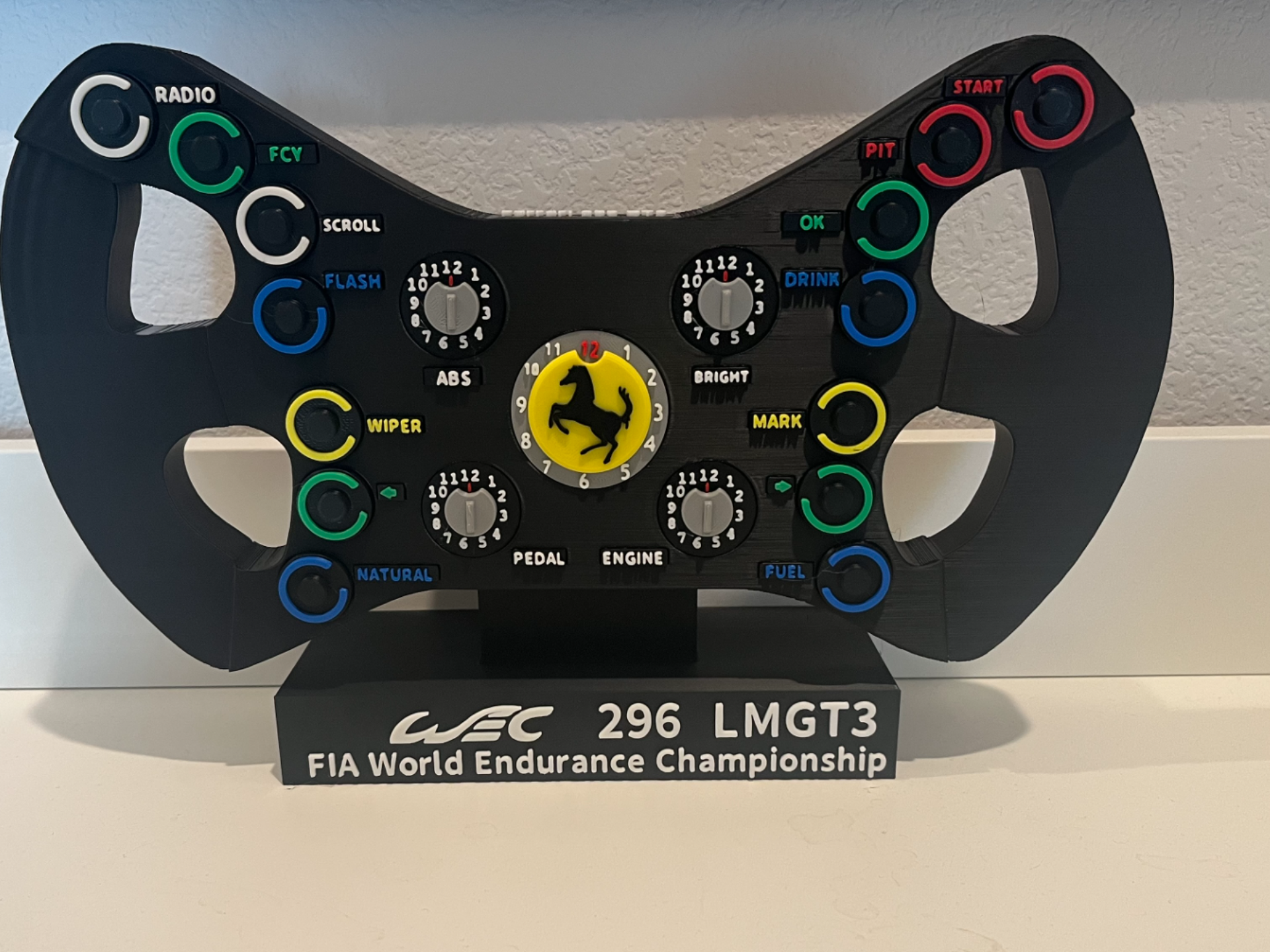 WEC Ferrari 296 LMGT3 Steering Wheel