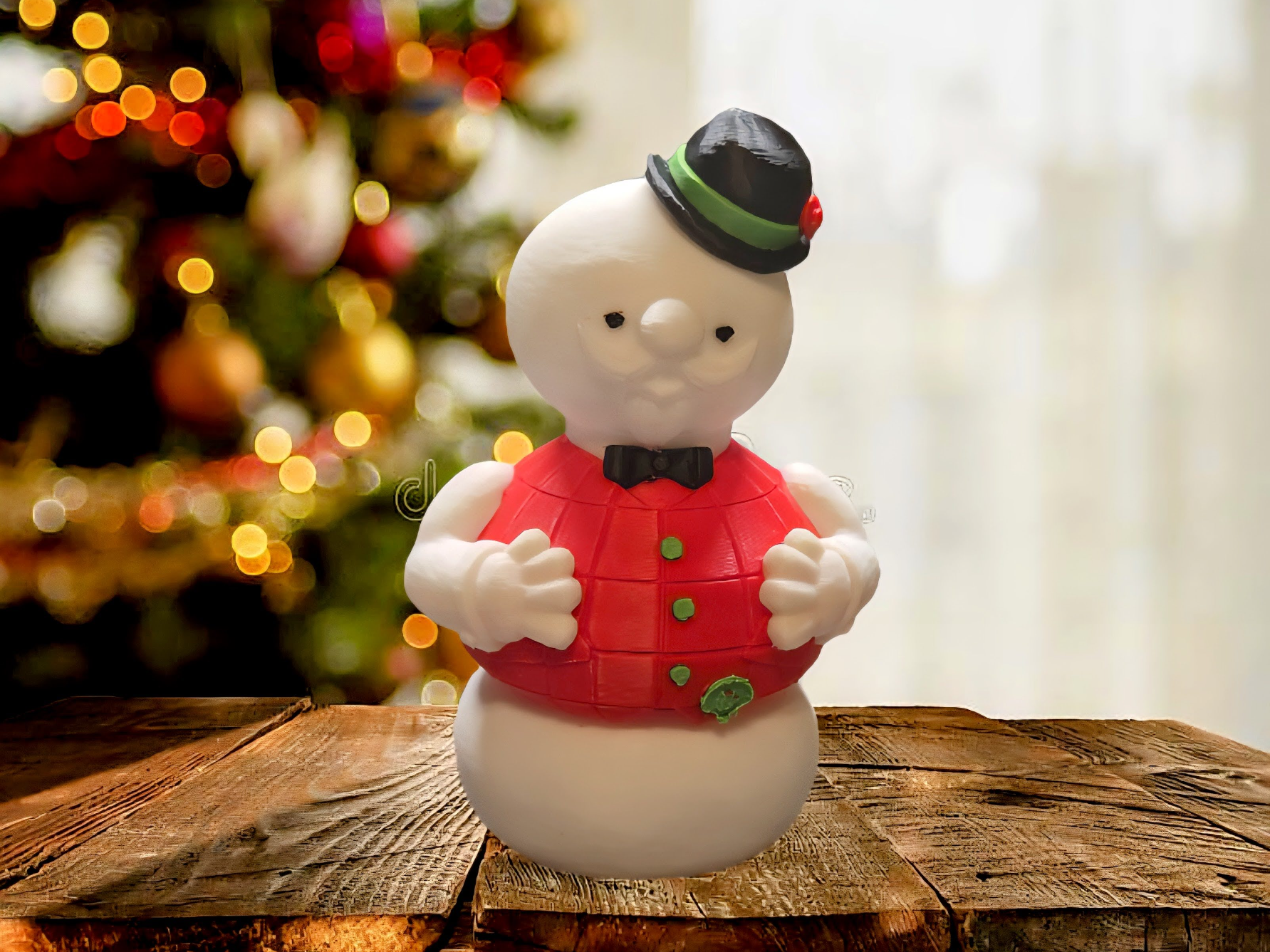 Sam the Snowman – Holiday Desk Figurine