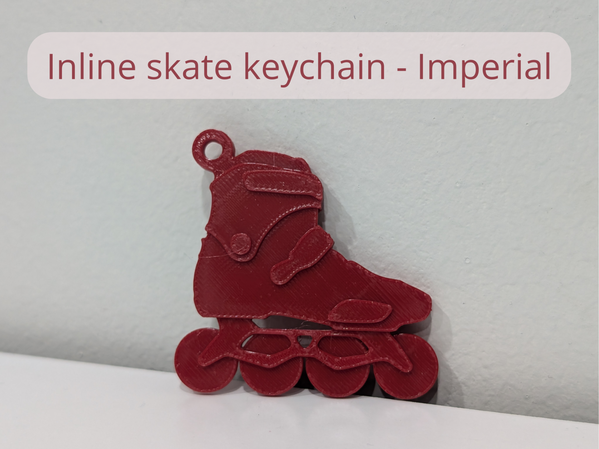 Inline skate keychain - Imperial