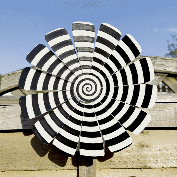 Hypnotic Wind Spinner - handheld or fence mounted