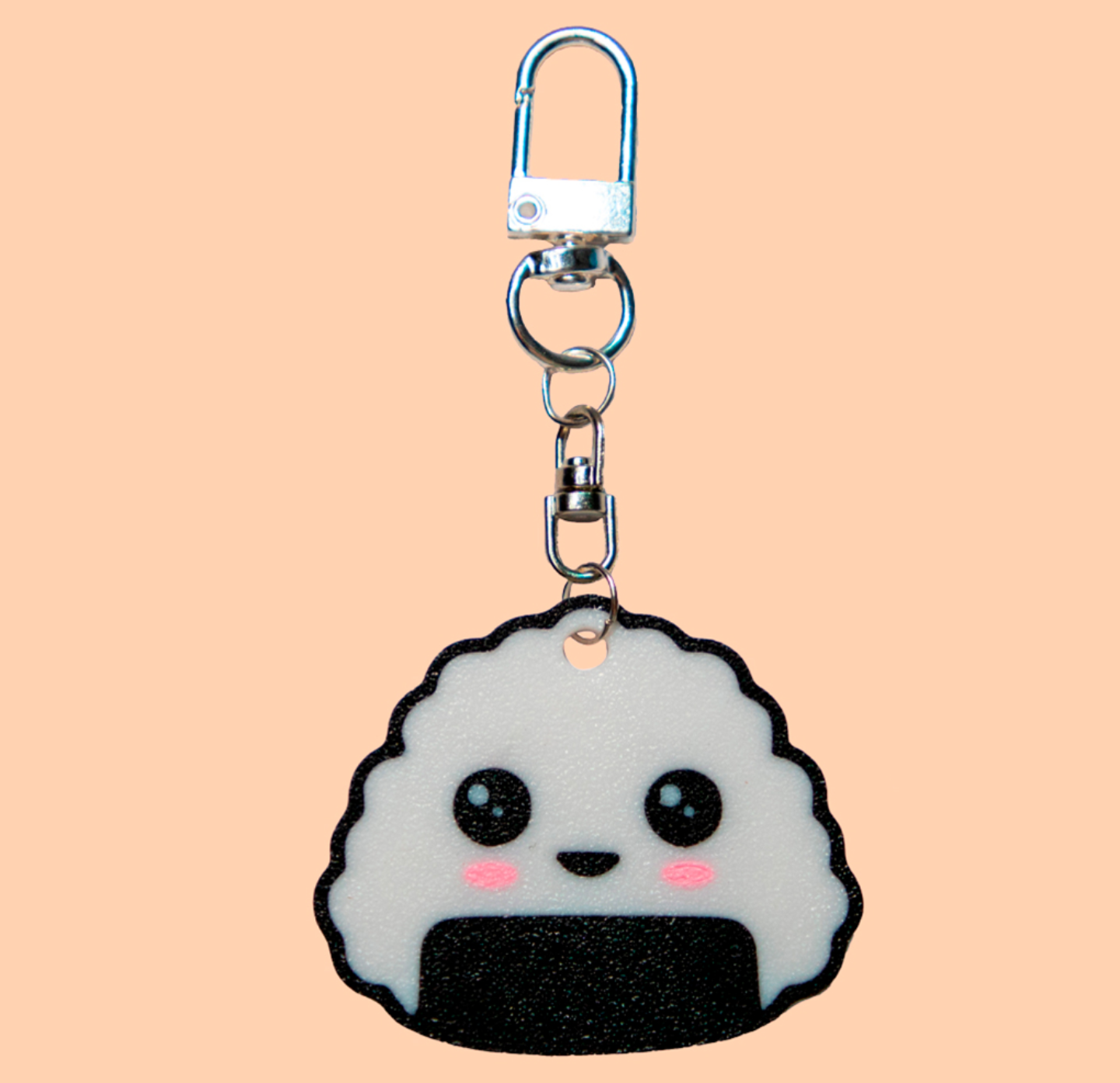 Onigiri sushi keychain