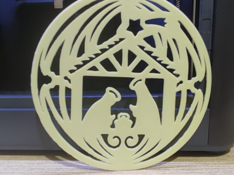 3D Christmas Ornament  Nativity Scene