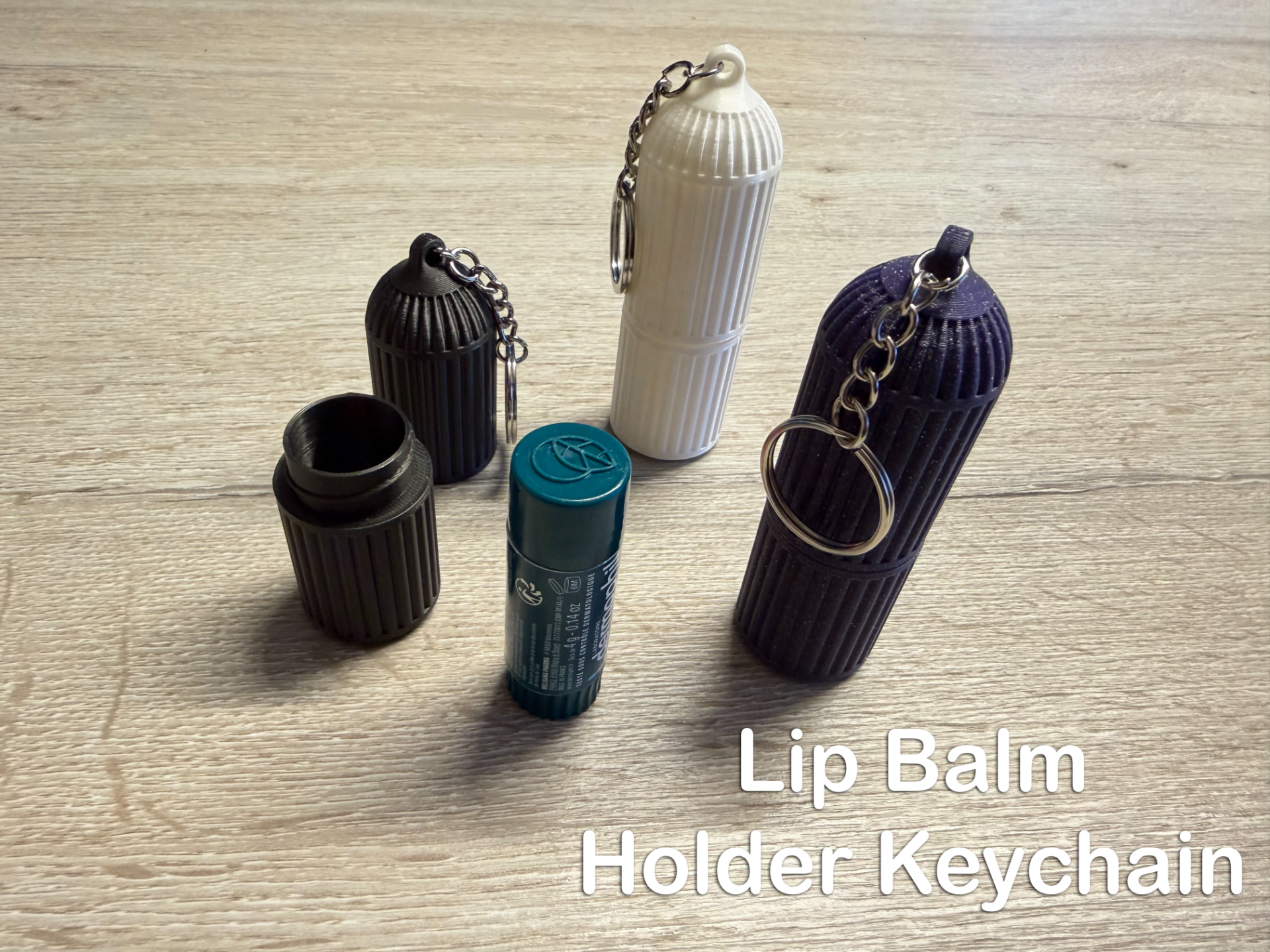 Lip Balm Holder Keychain