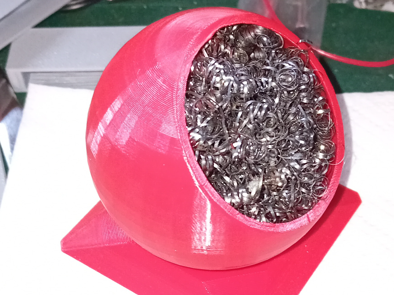 Steel wool holder
