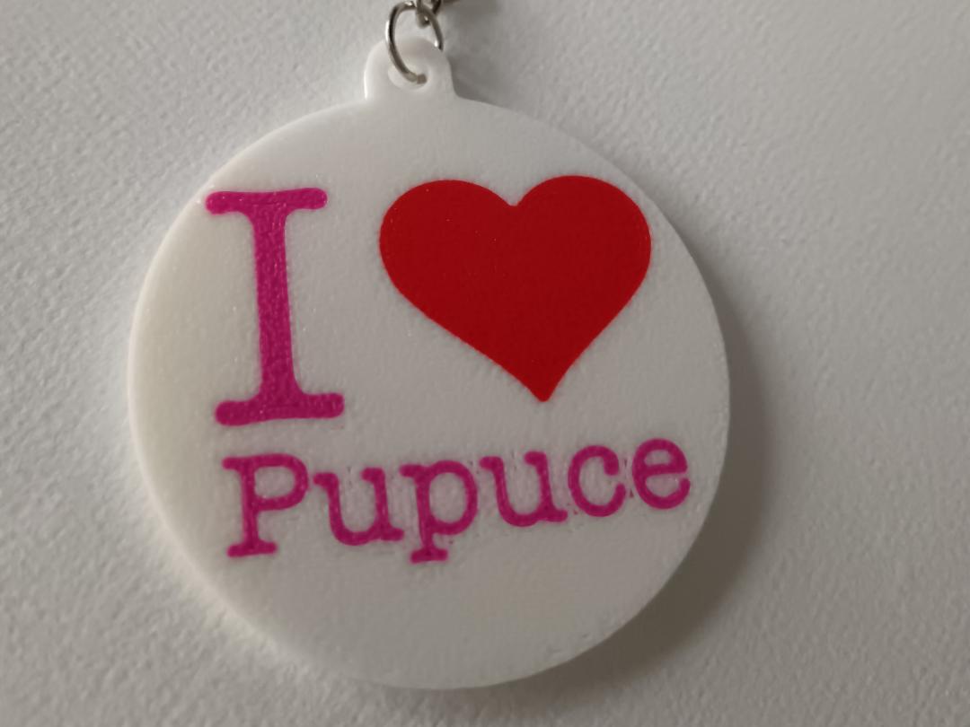 Portes clé I love pupuce