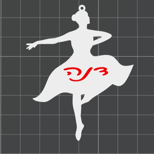 Dancer Dana Keychain