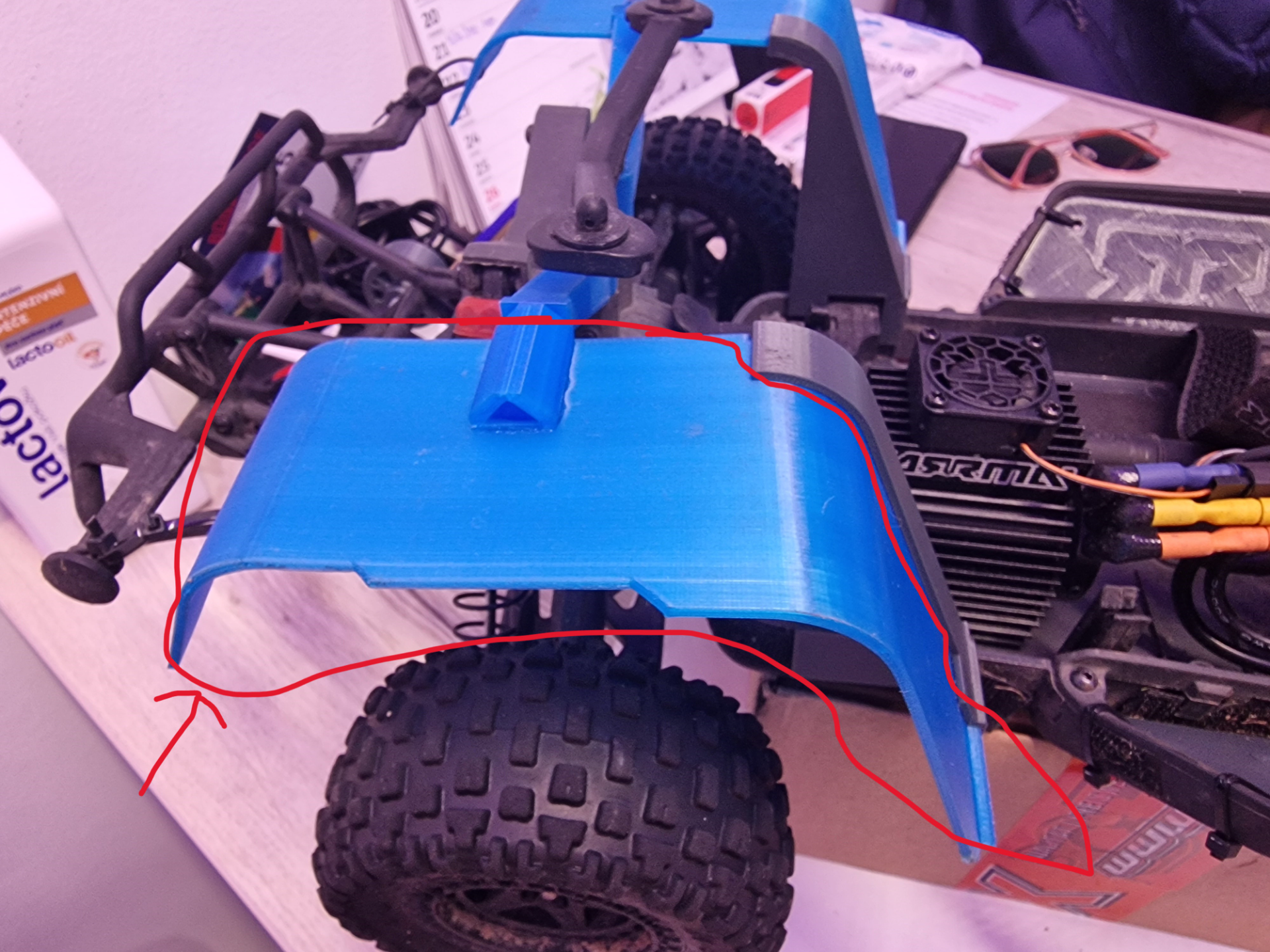 Arrma senton rear fender cover