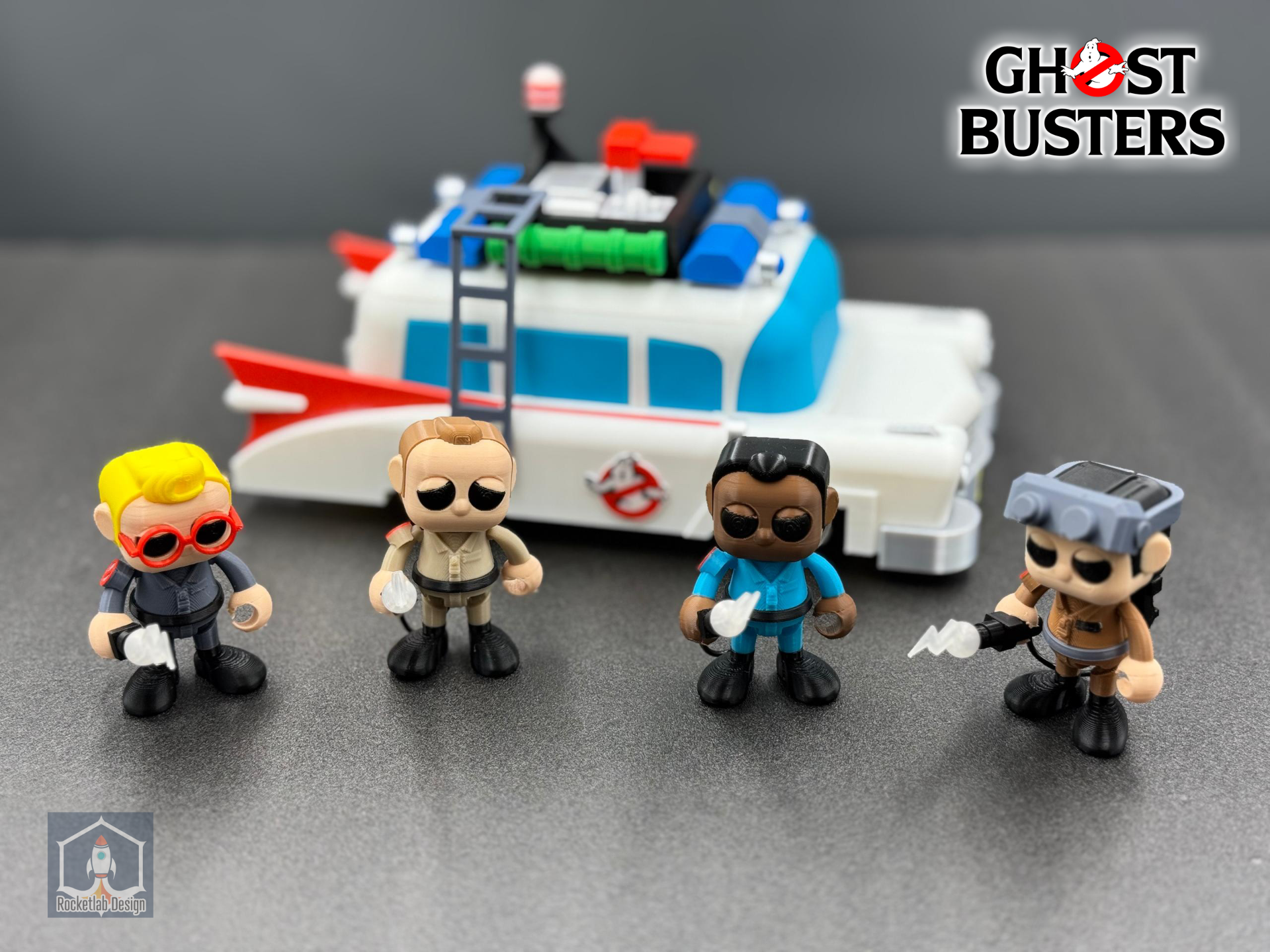 Ghostbusters Cartoon Mini-figures & Ghosts Set