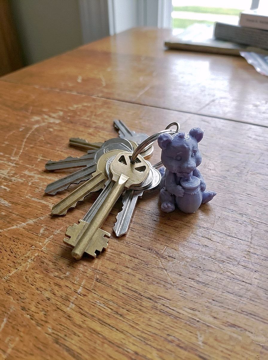 Cute Honey Bear Keychain