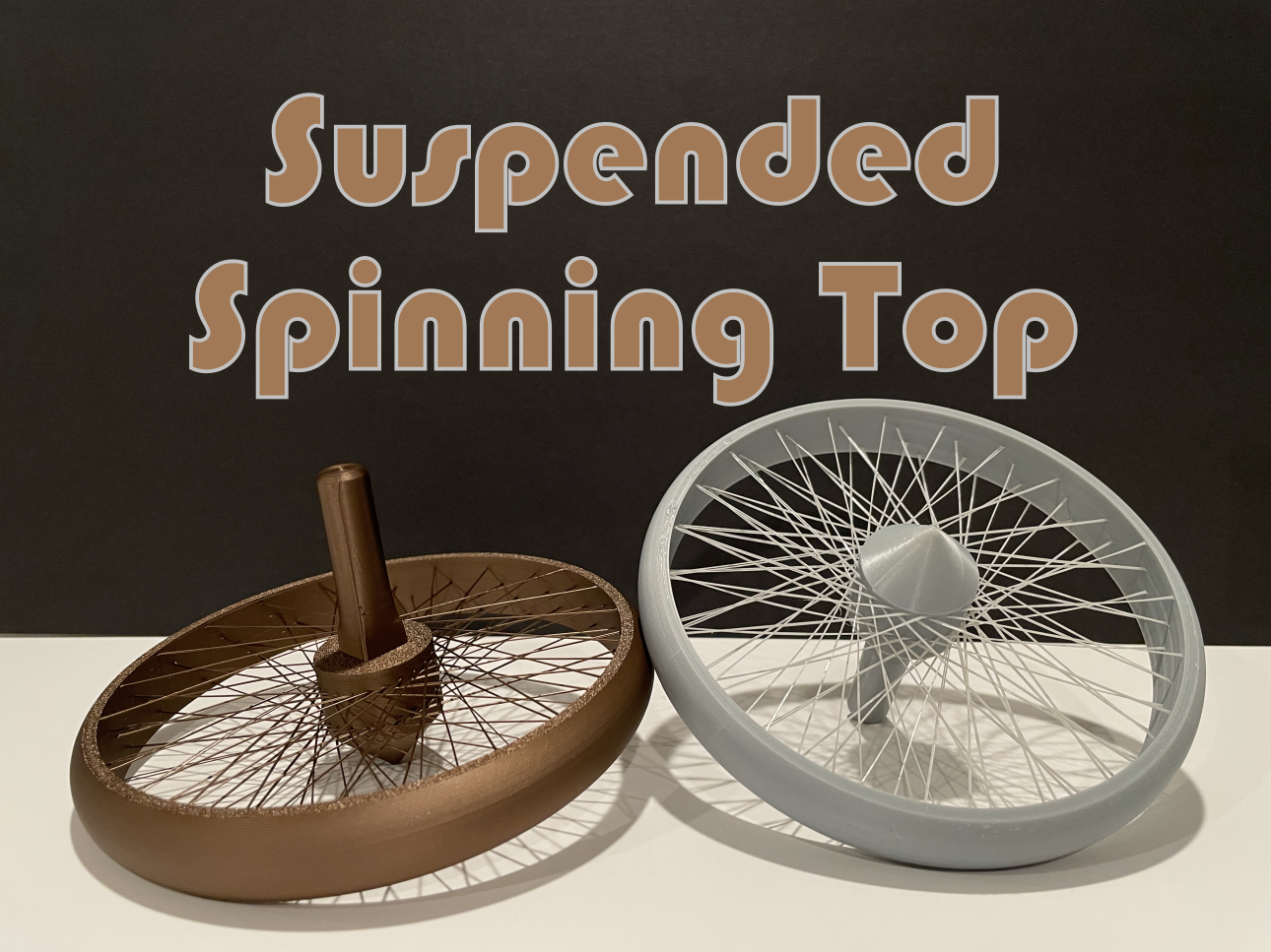 Suspended Spinning Top (Suspended Art Theme)