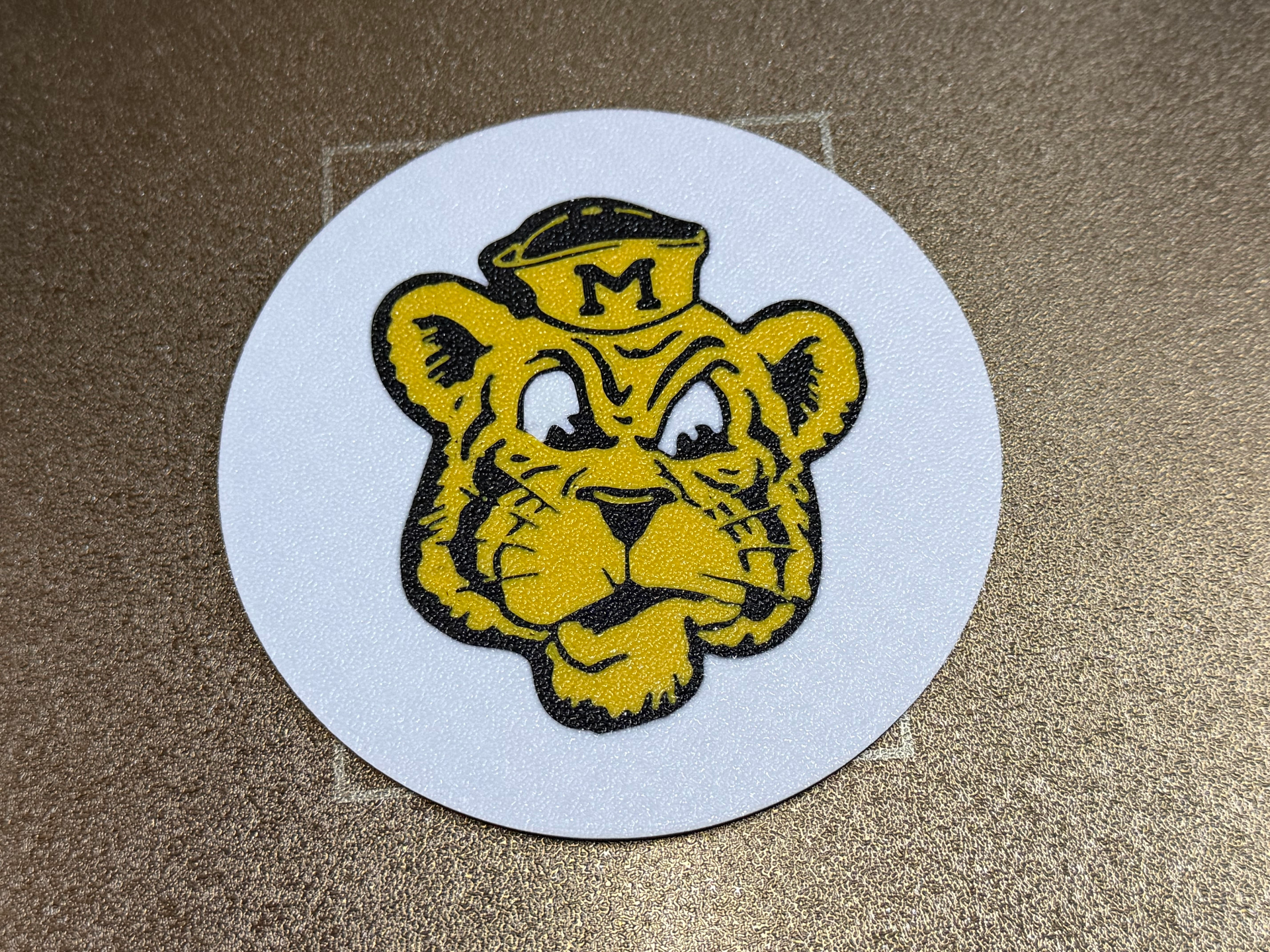 Vintage MU Tiger Logo Coaster MIZ-ZOU!