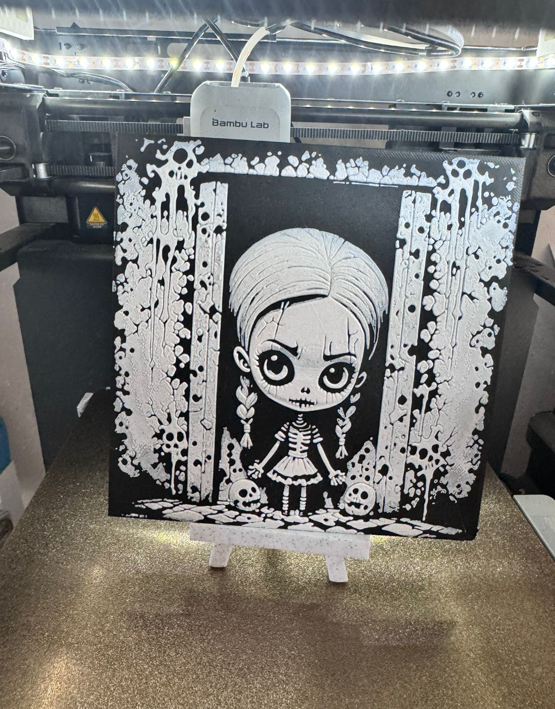 Wednesday skeleton