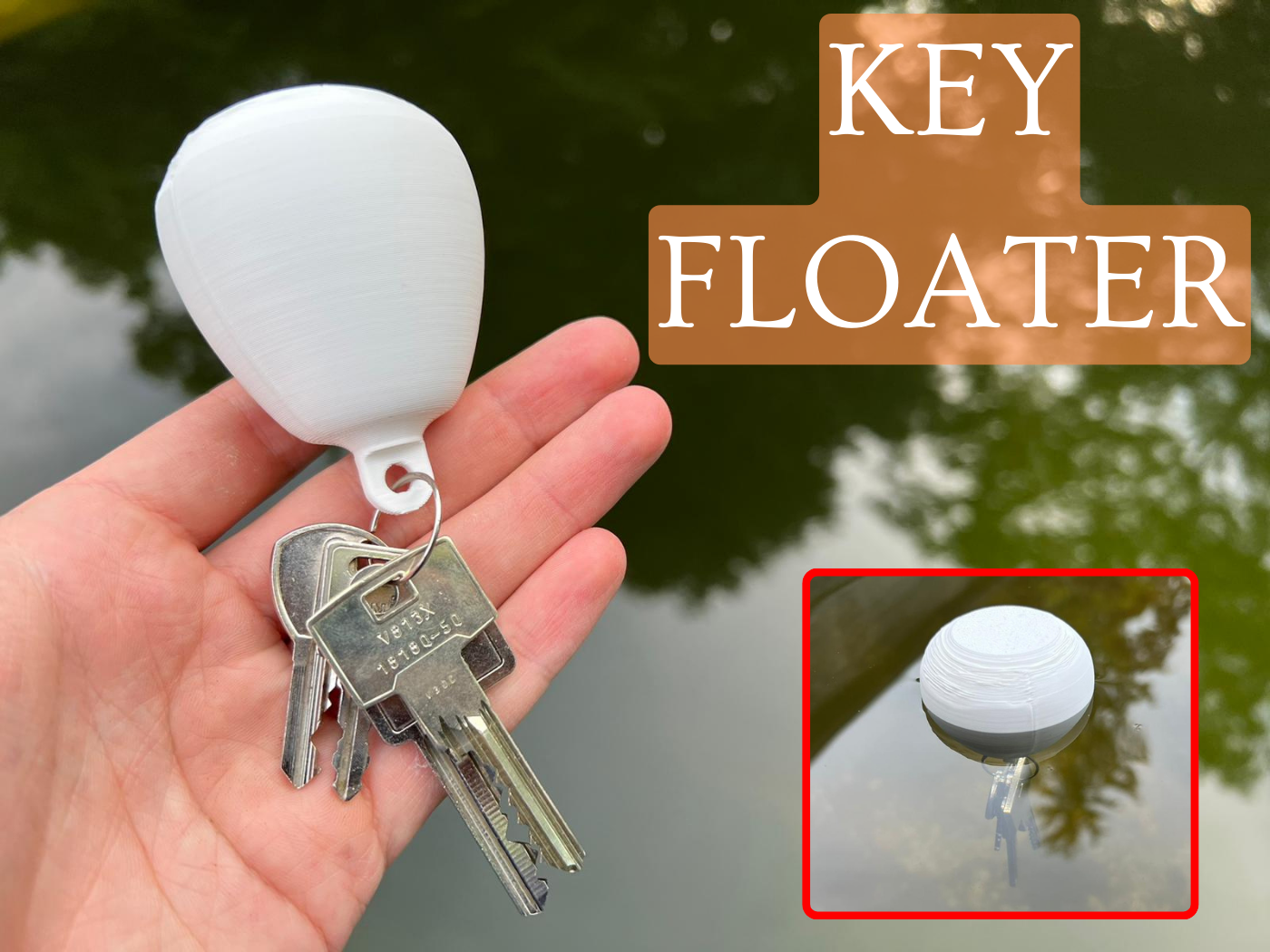 Floating Buoy Keychain Floater