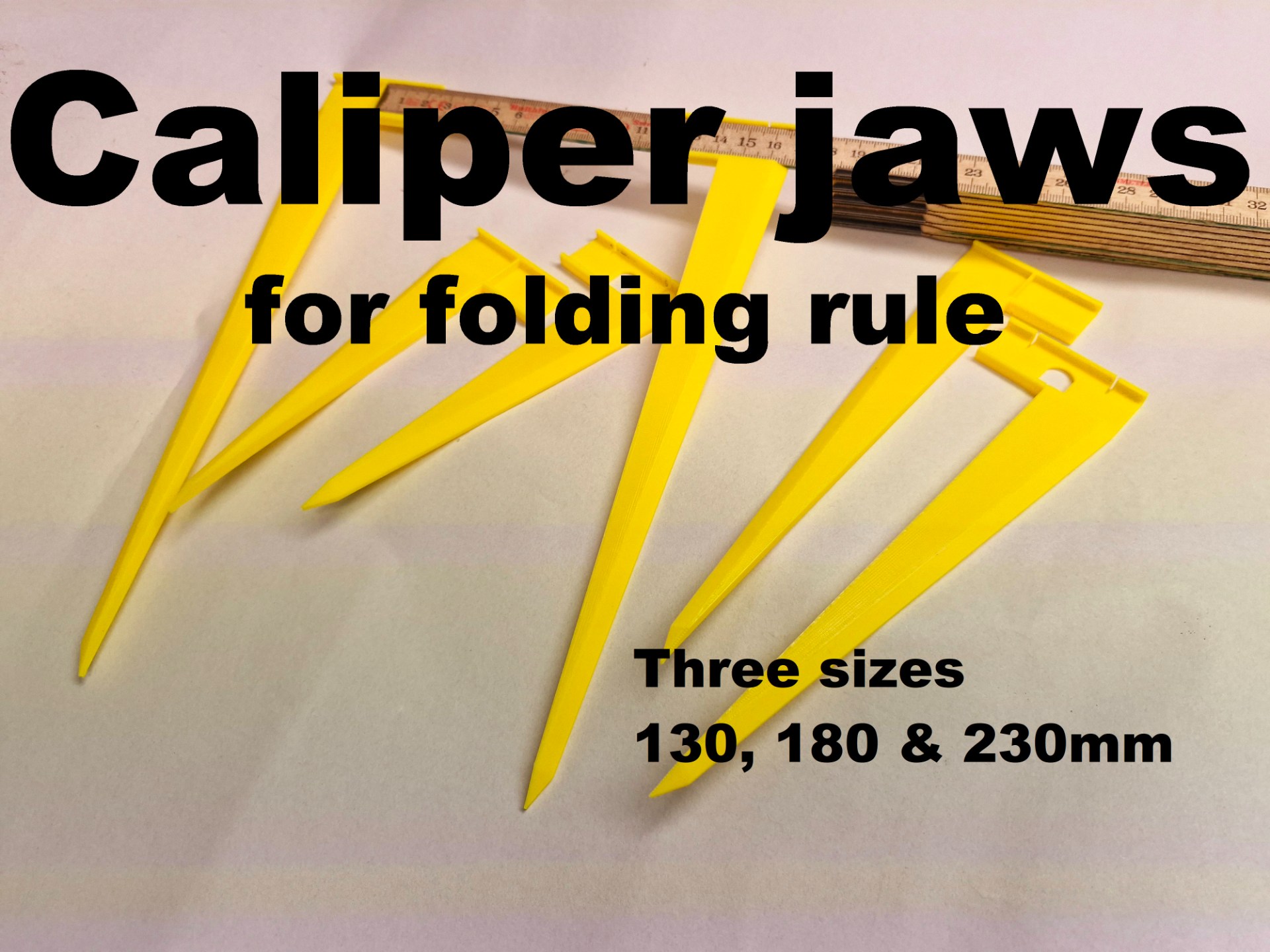 Caliper Jaws for ruler