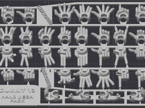 Dummy 13 Hand Mega Pack on Runners CENSORED