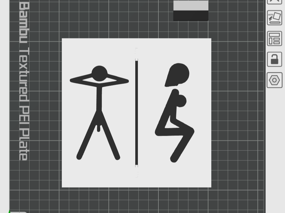 Toilet Sign (unisex/male/female)