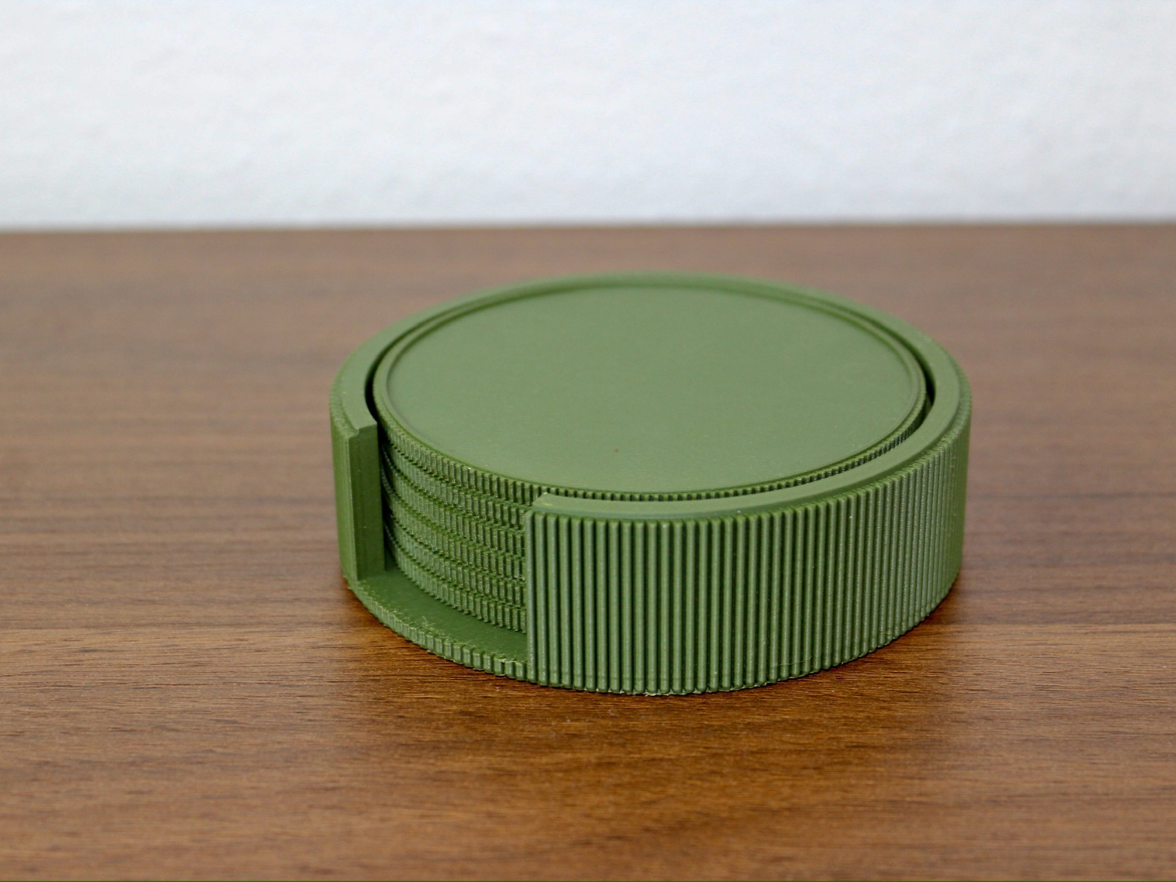 Ribbed Coaster and holder