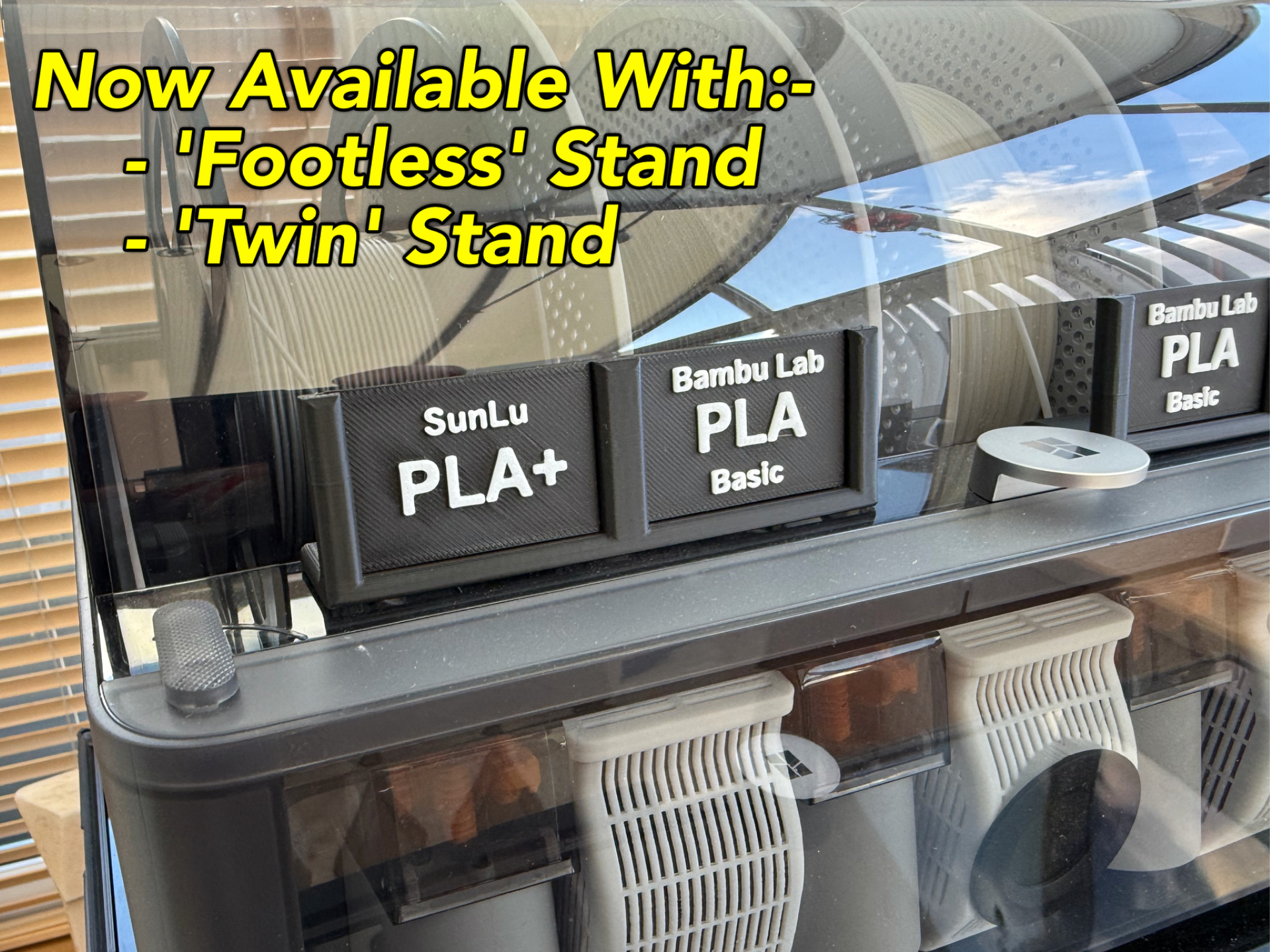 Simple Label Stand With Swappable Labels