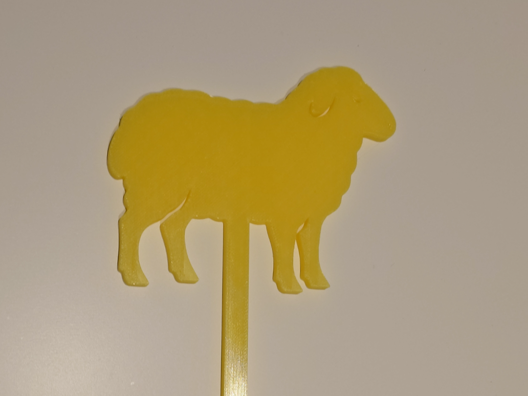 Schaf-förmige Pflanzenstecker