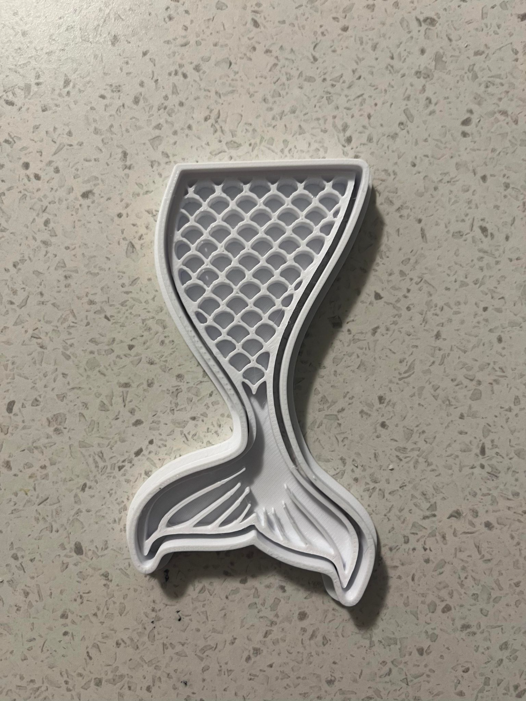 mermaid tail cookie cutter and stamp