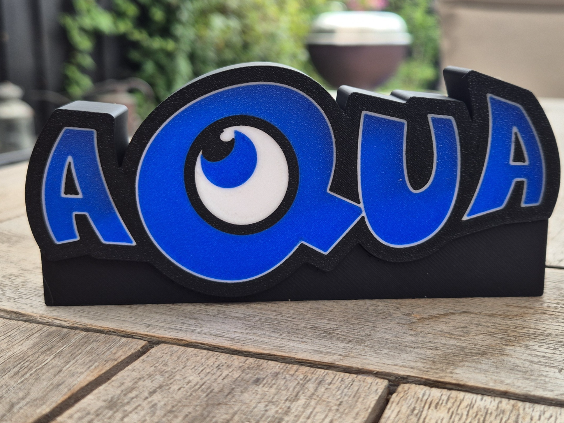 Aqua logo lightbox/sign
