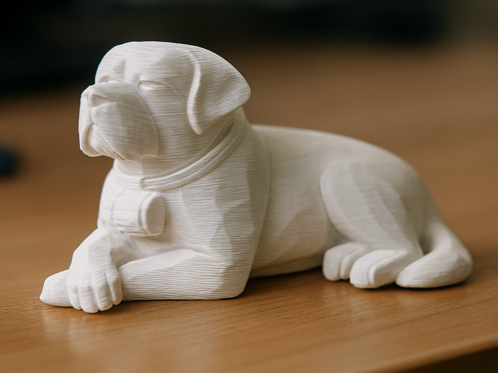 Low poly cute Saint Bernard