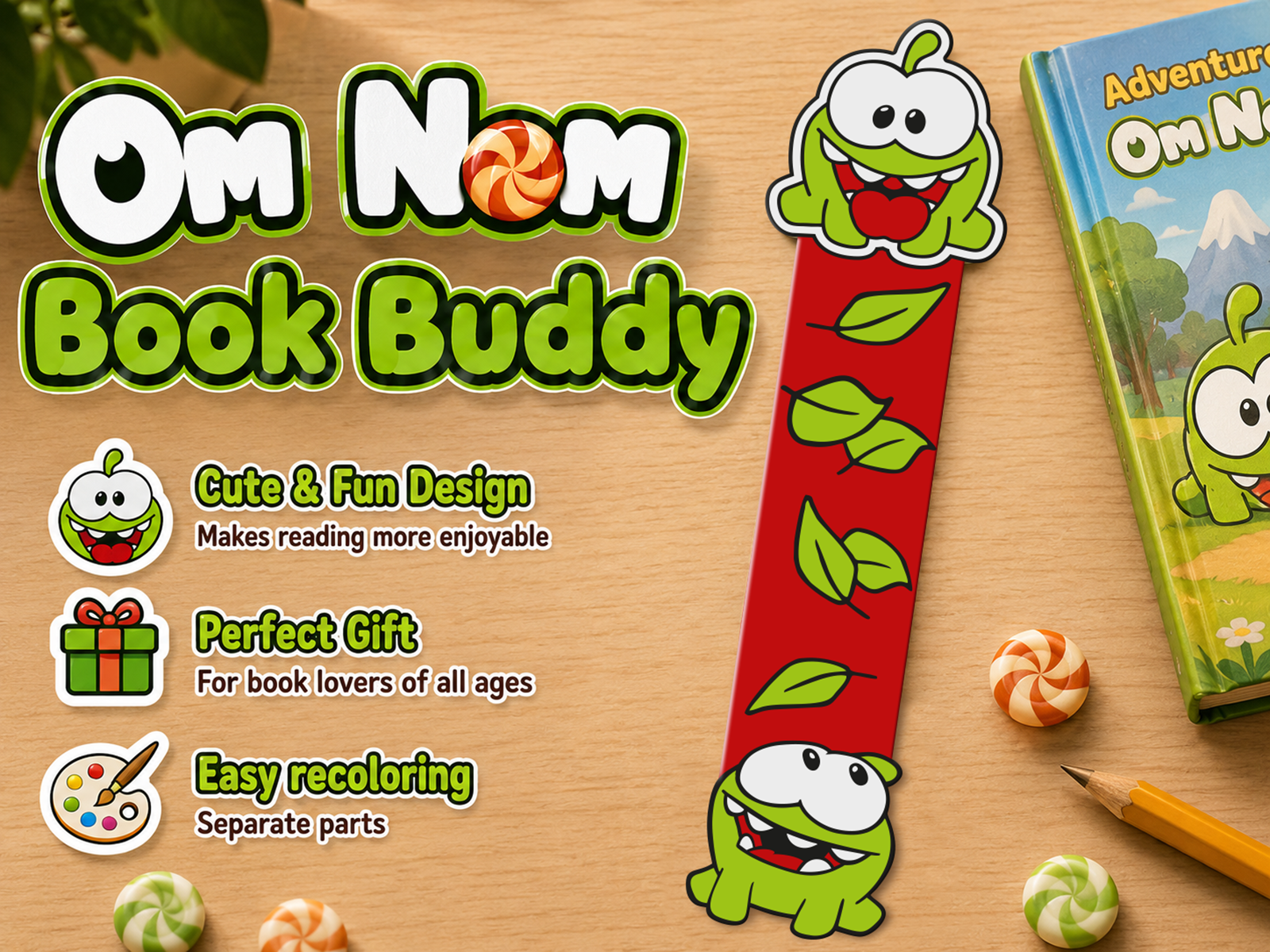 Om Nom Book Buddy