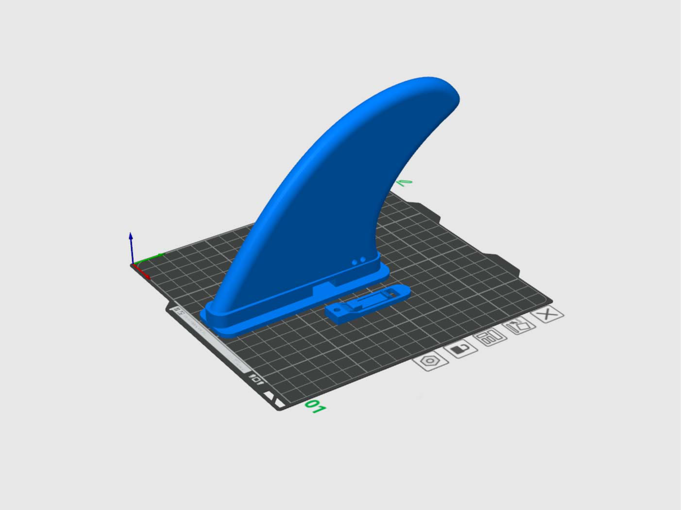 SUP fin - Decathlon „Itiwit“ - A1 mini compatible