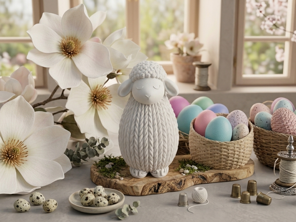 Minimalist Easter Lamb