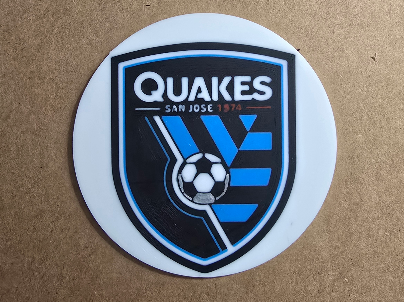COASTER MASTER INSERT - MLS SAN JOSE QUAKES