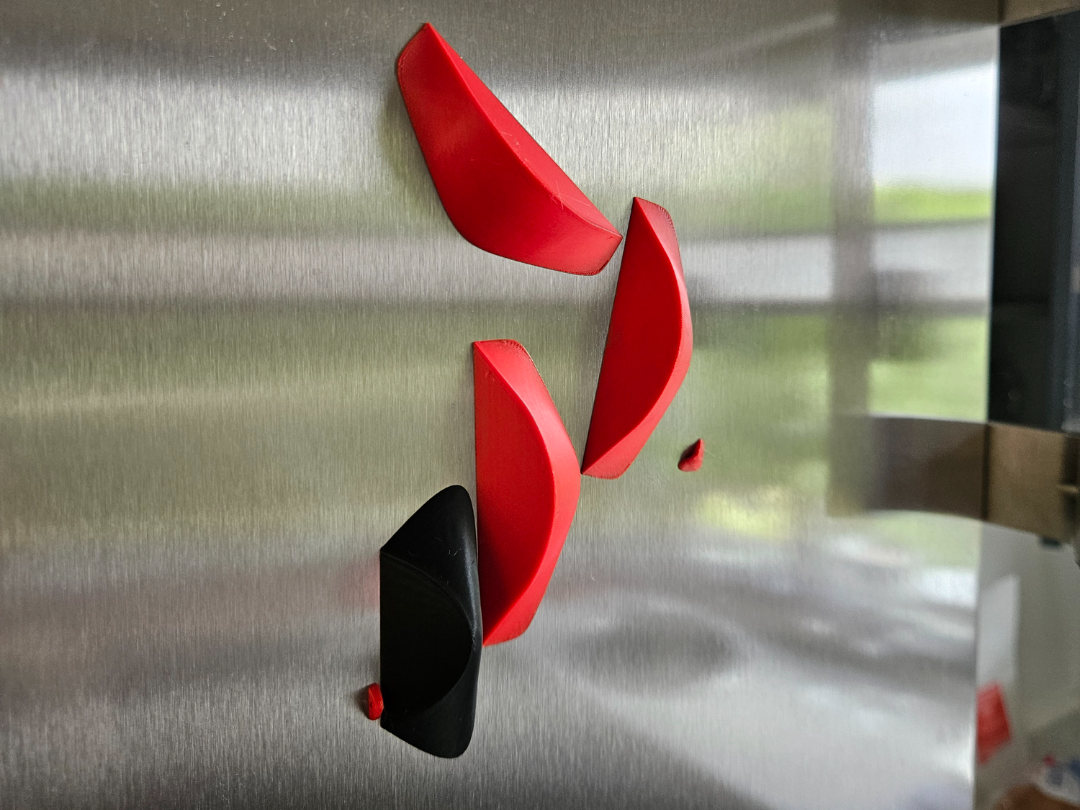 Climbing wall fridge magnet