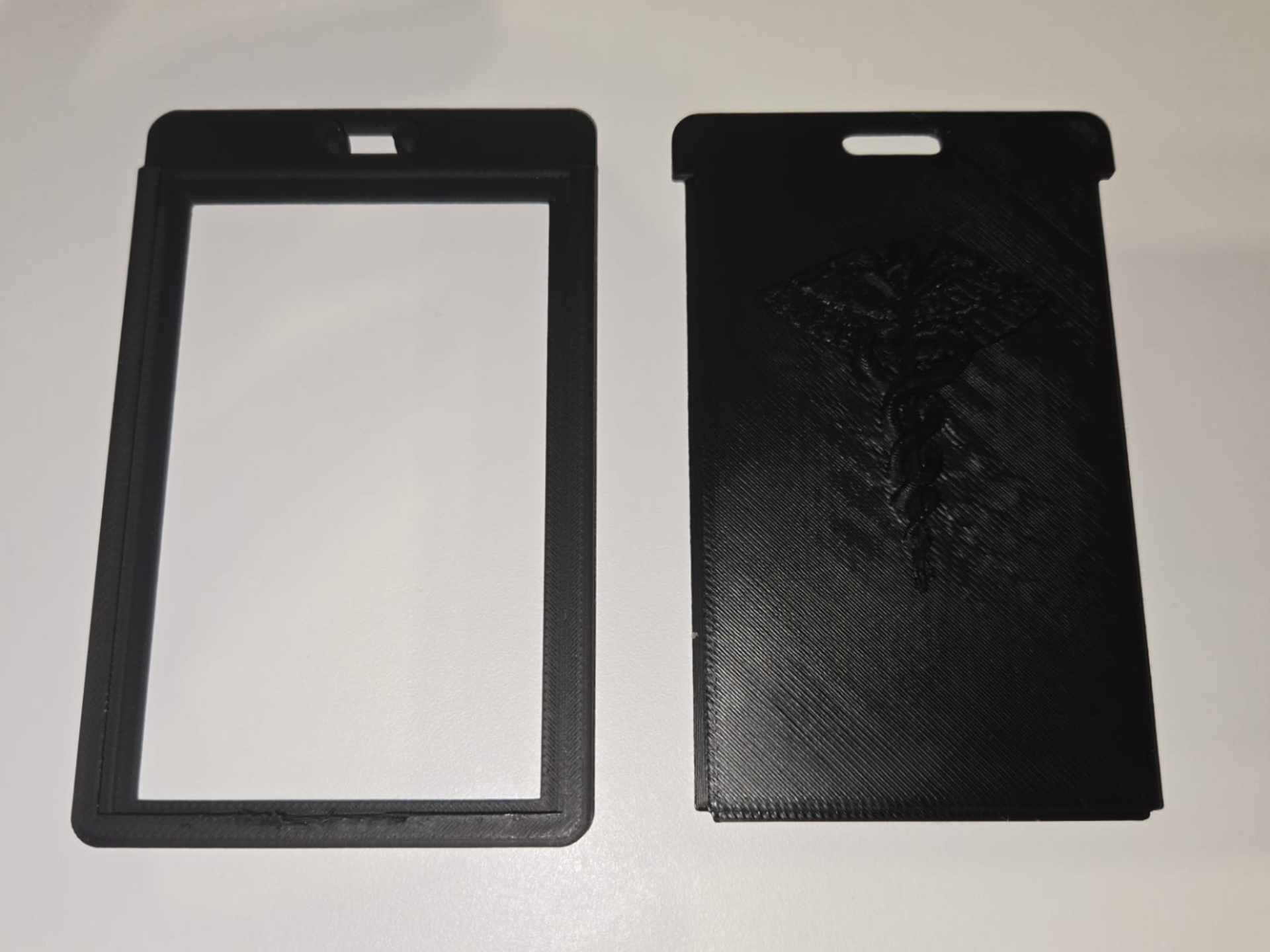 Staff of Asclepius Doctor's badge (id card) holder