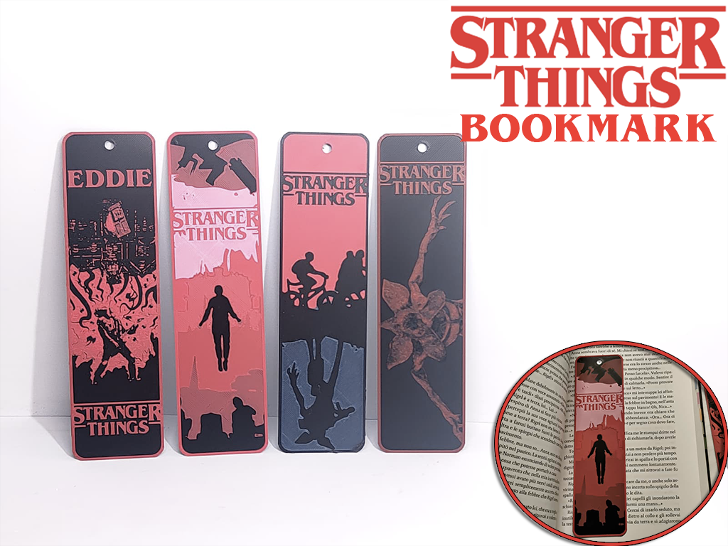 Stranger Things Bookmark Max Eddie Netflix series