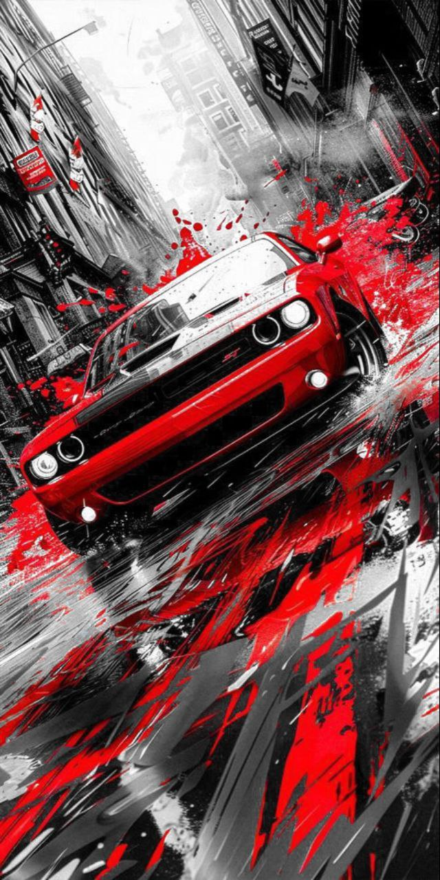 Mustang rojo