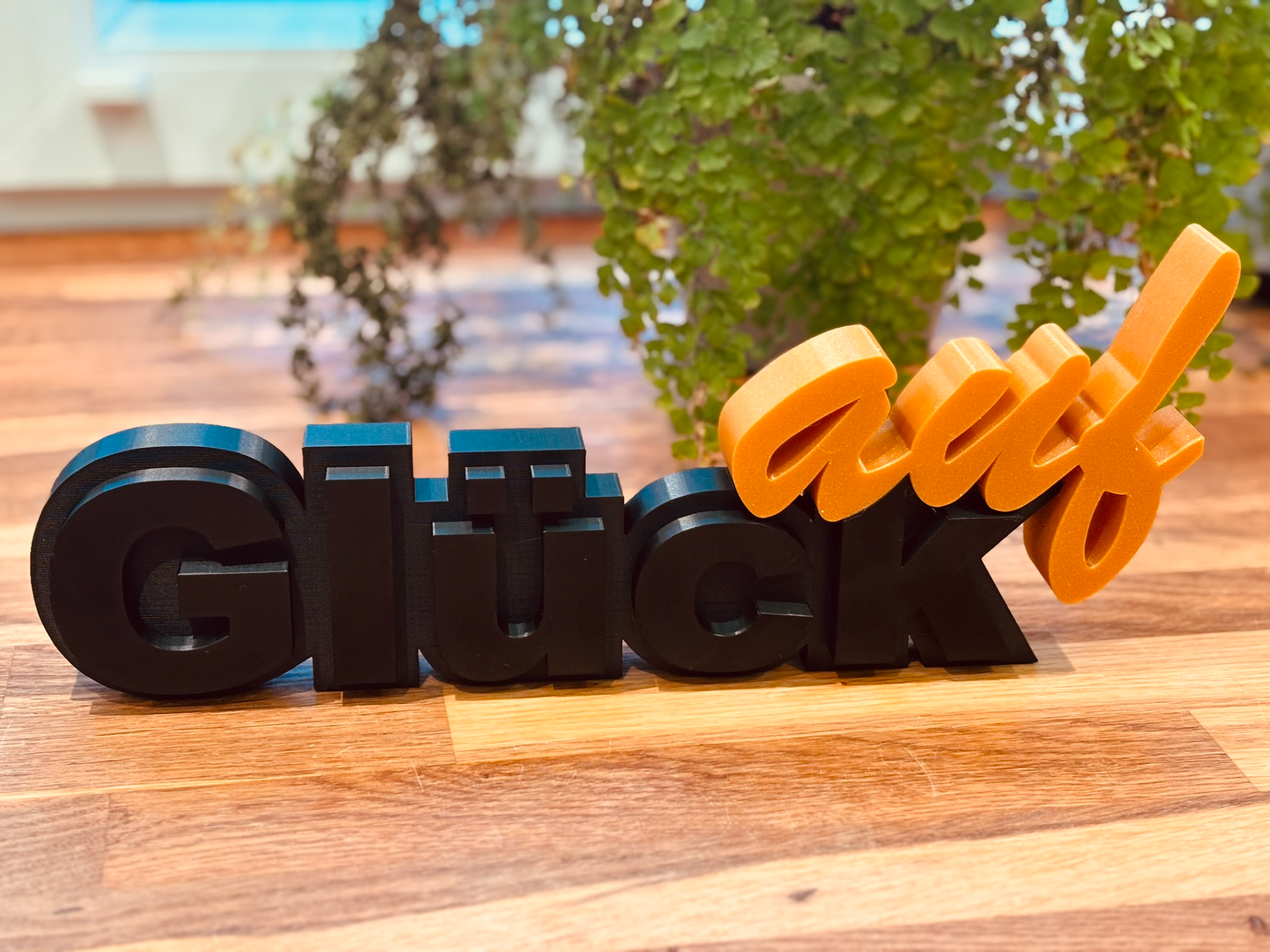 Aufsteller "Glück auf"