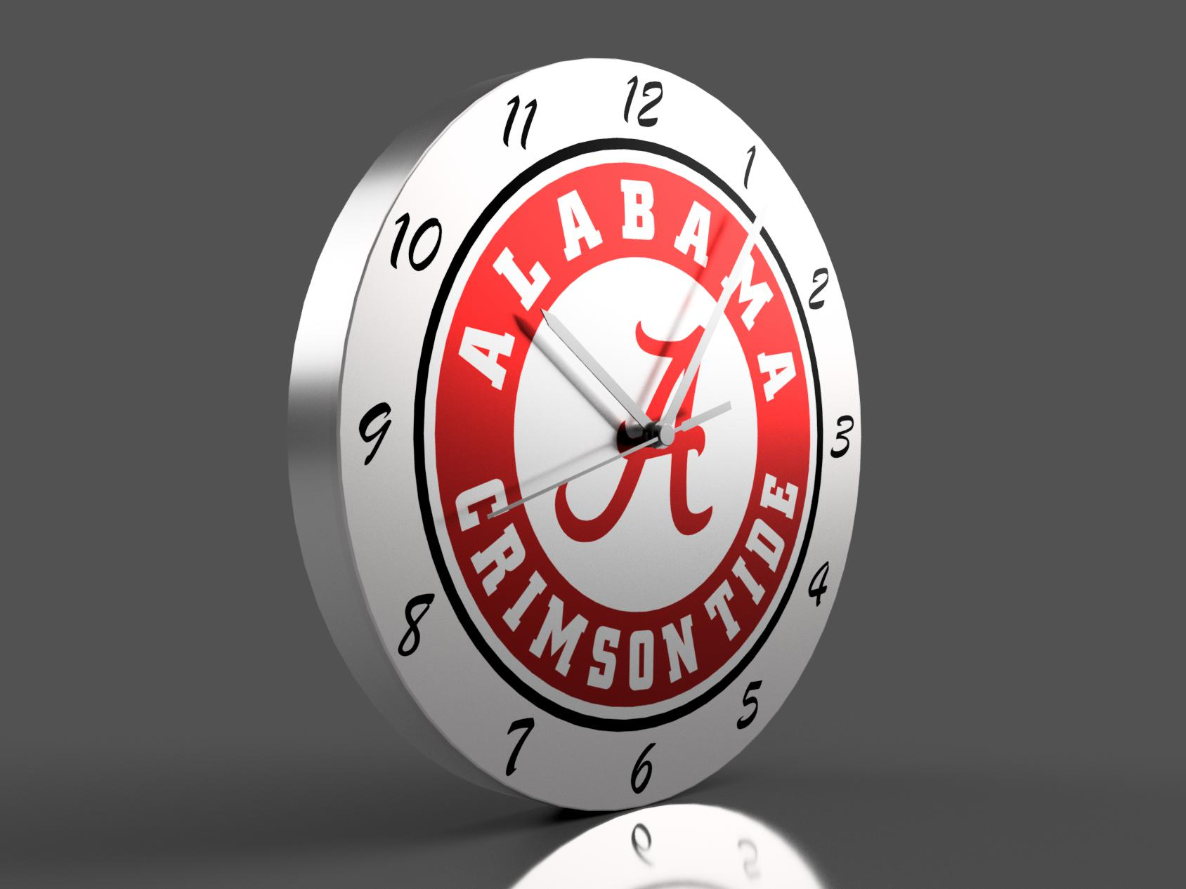 Alabama Crimson Tide Logo Clock